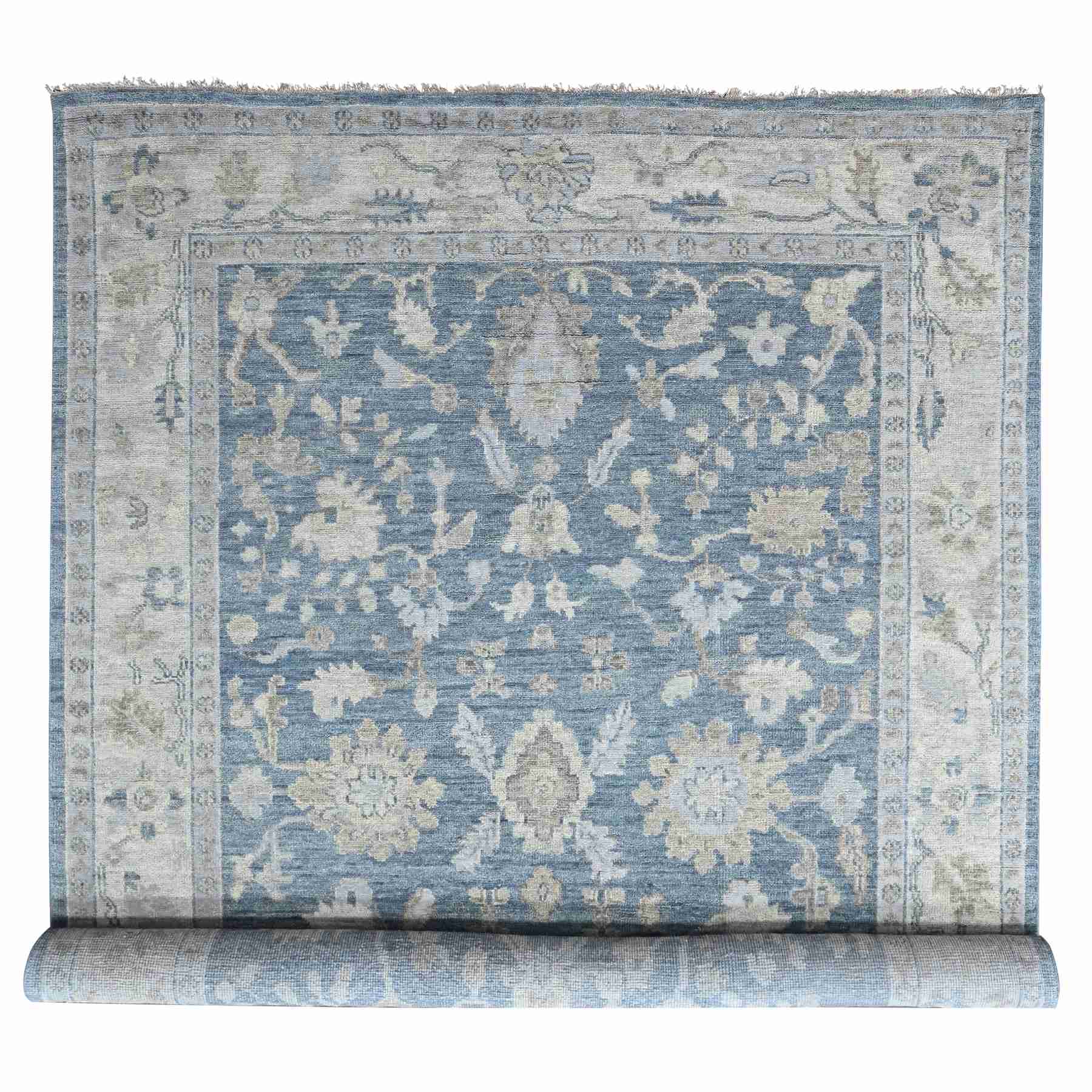 Oushak-And-Peshawar-Hand-Knotted-Rug-52410
