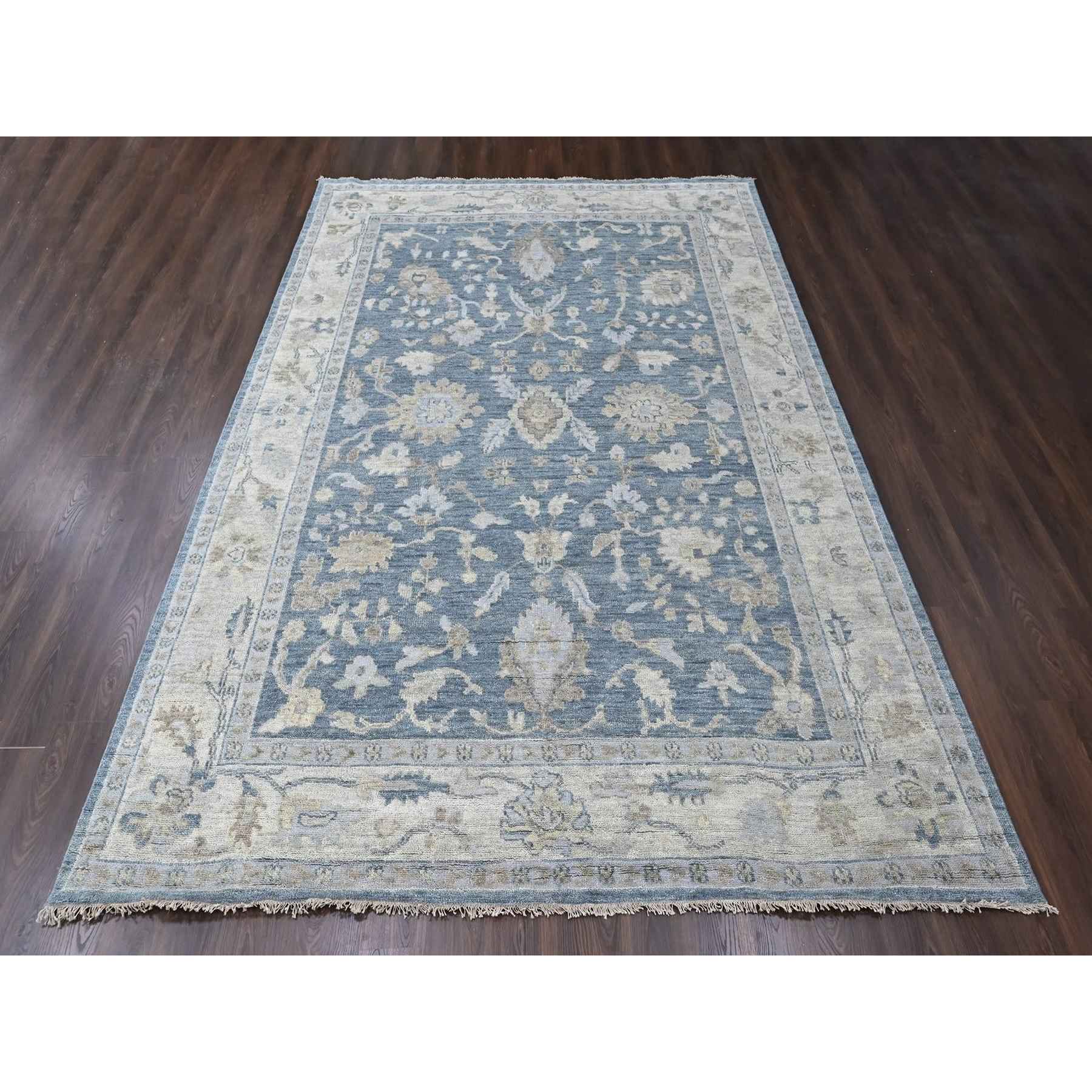 Oushak-And-Peshawar-Hand-Knotted-Rug-52410
