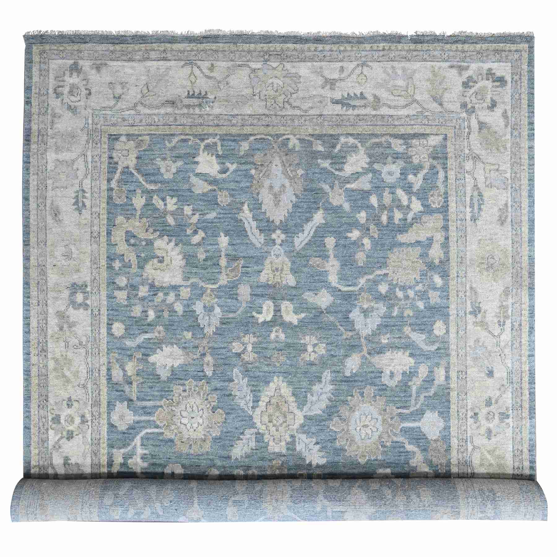 Oushak-And-Peshawar-Hand-Knotted-Rug-52415