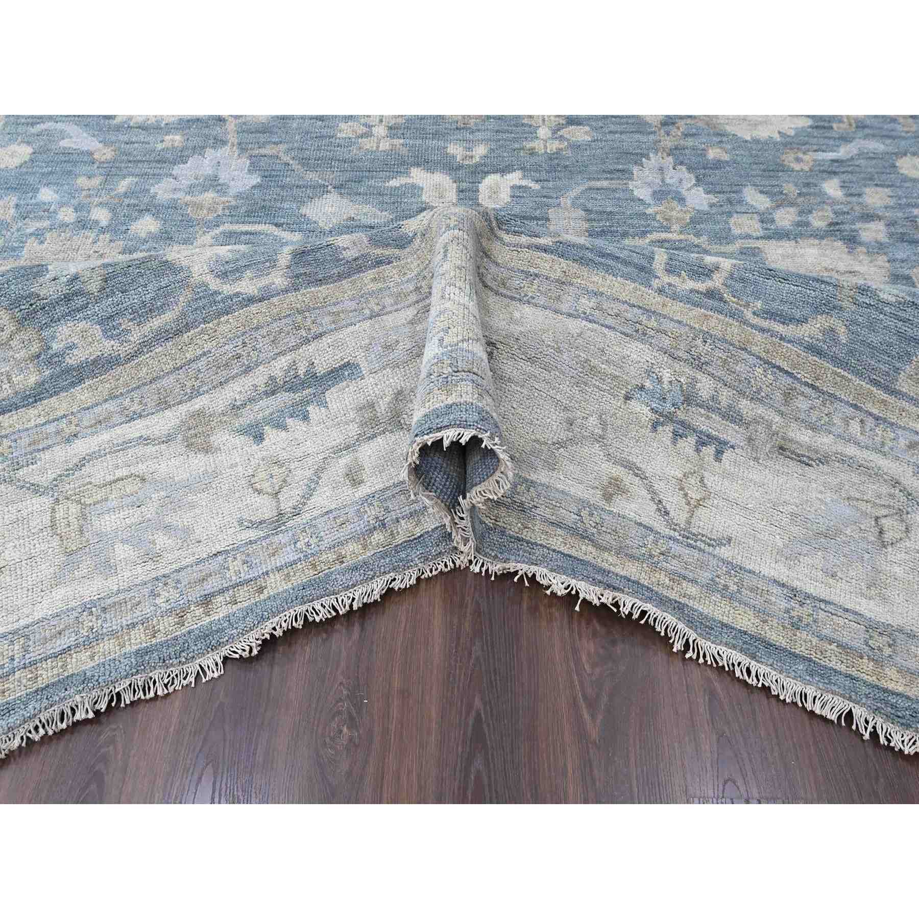 Oushak-And-Peshawar-Hand-Knotted-Rug-52415