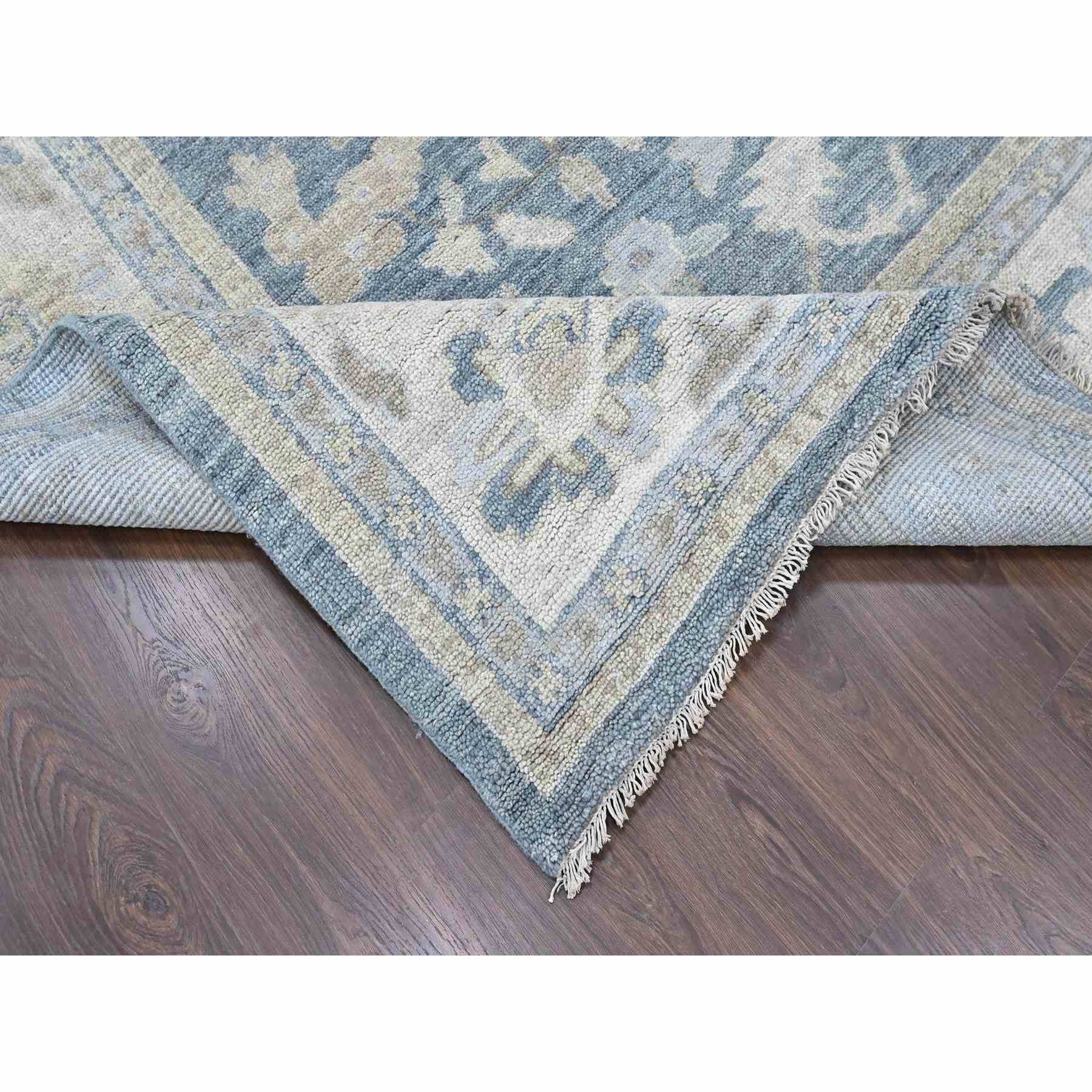 Oushak-And-Peshawar-Hand-Knotted-Rug-52415