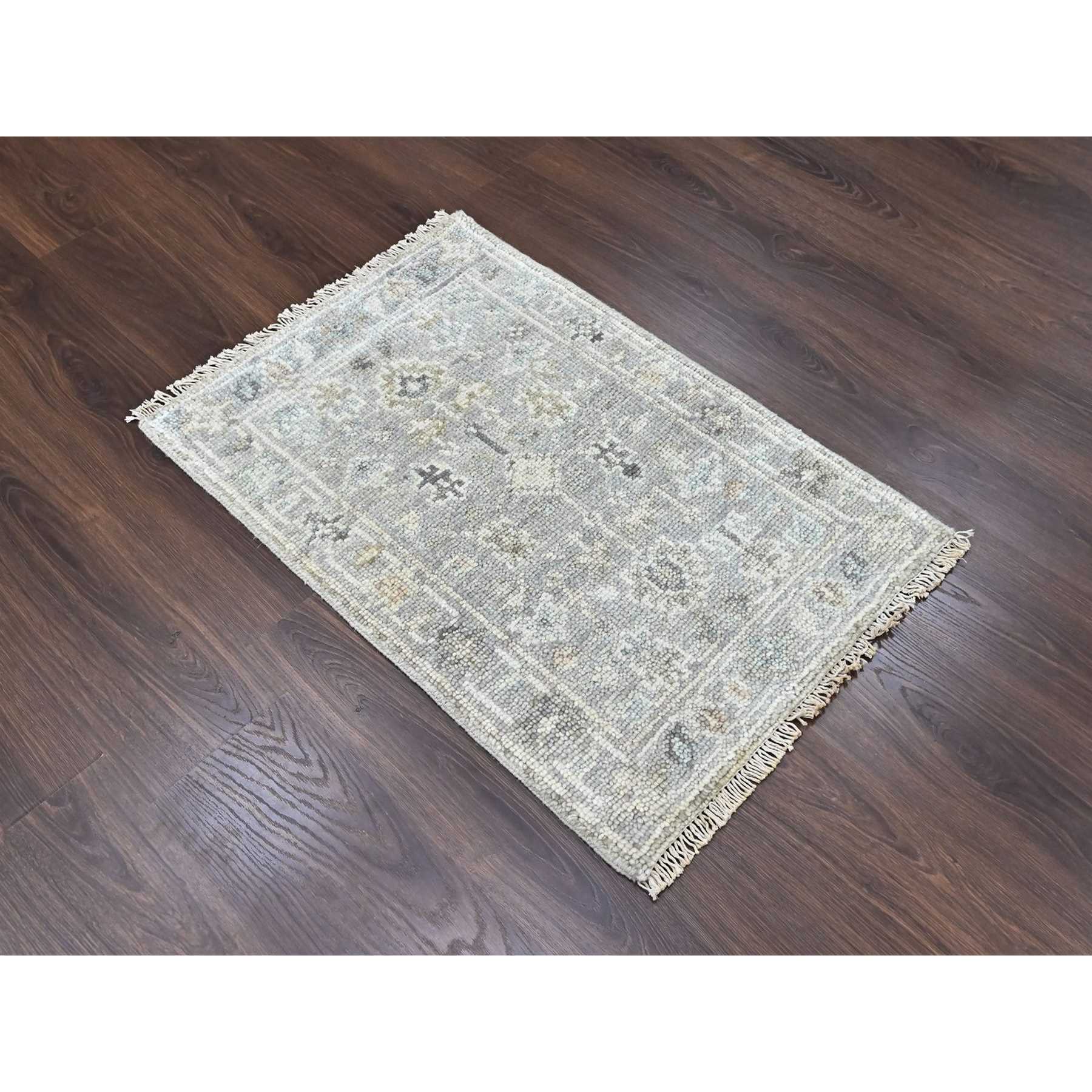 Oushak-And-Peshawar-Hand-Knotted-Rug-52420