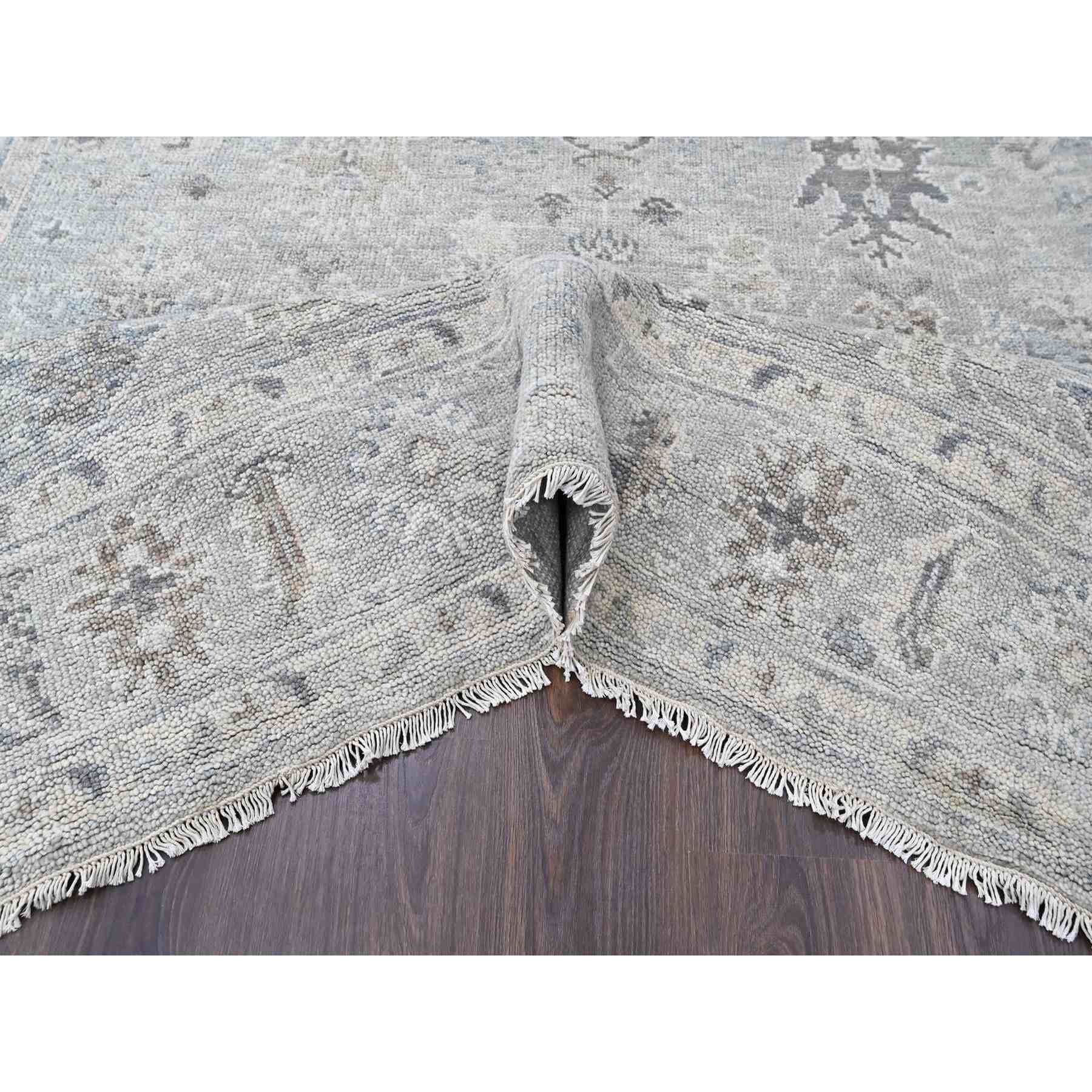 Oushak-And-Peshawar-Hand-Knotted-Rug-52430
