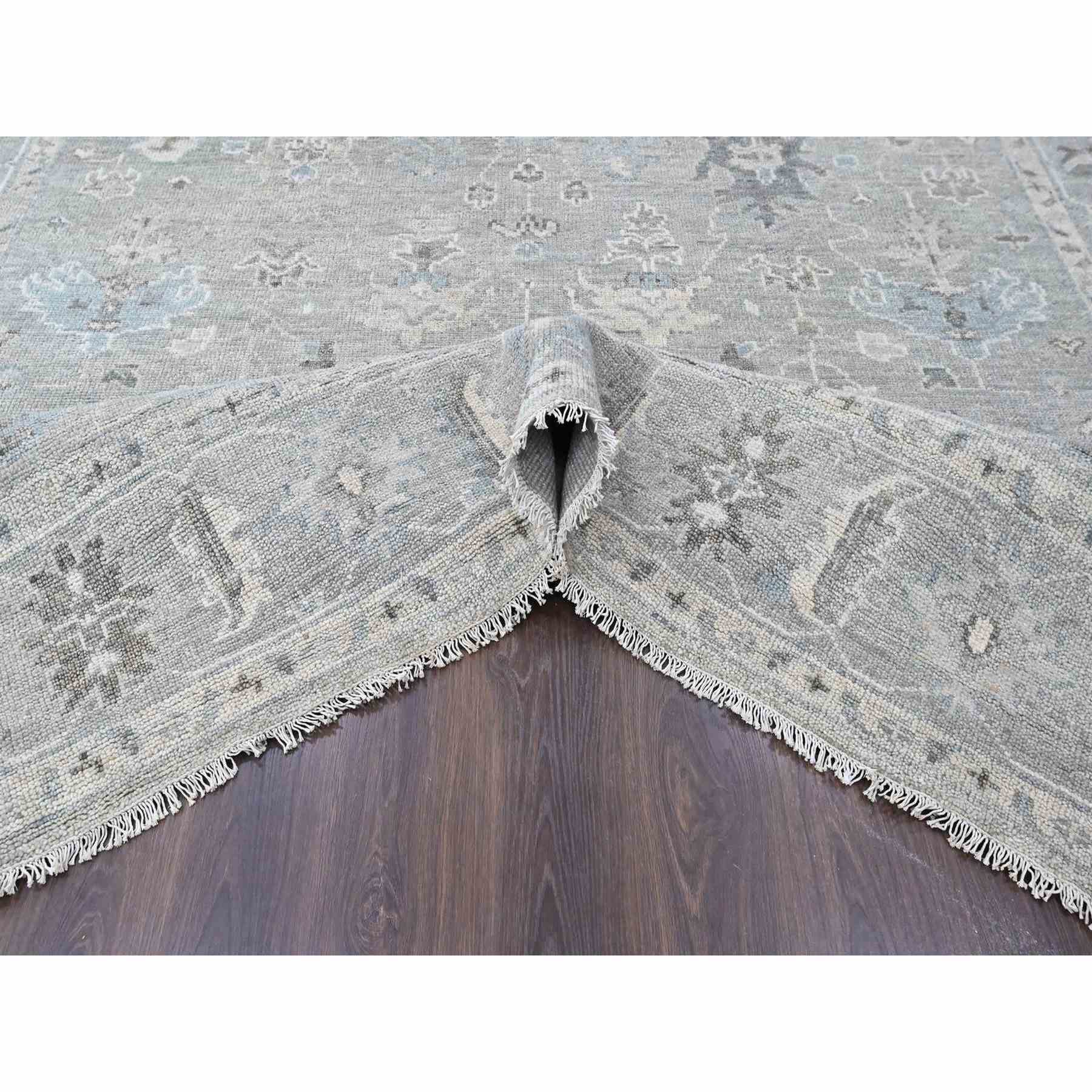 Oushak-And-Peshawar-Hand-Knotted-Rug-52435