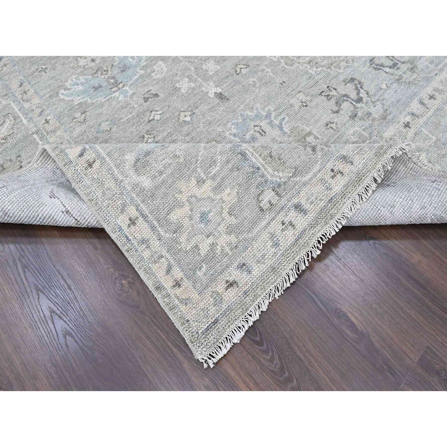 Oushak-And-Peshawar-Hand-Knotted-Rug-52435