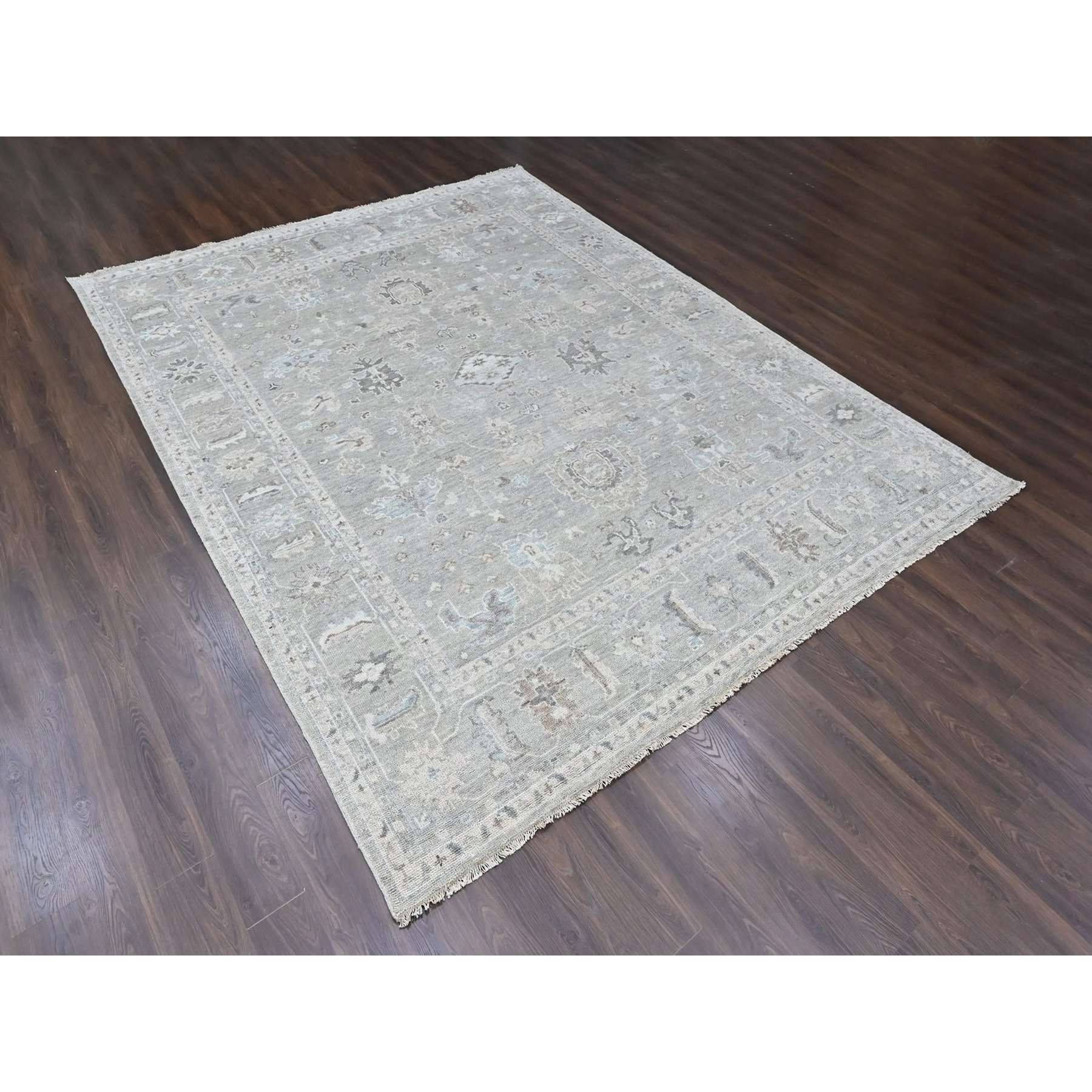 Oushak-And-Peshawar-Hand-Knotted-Rug-52440