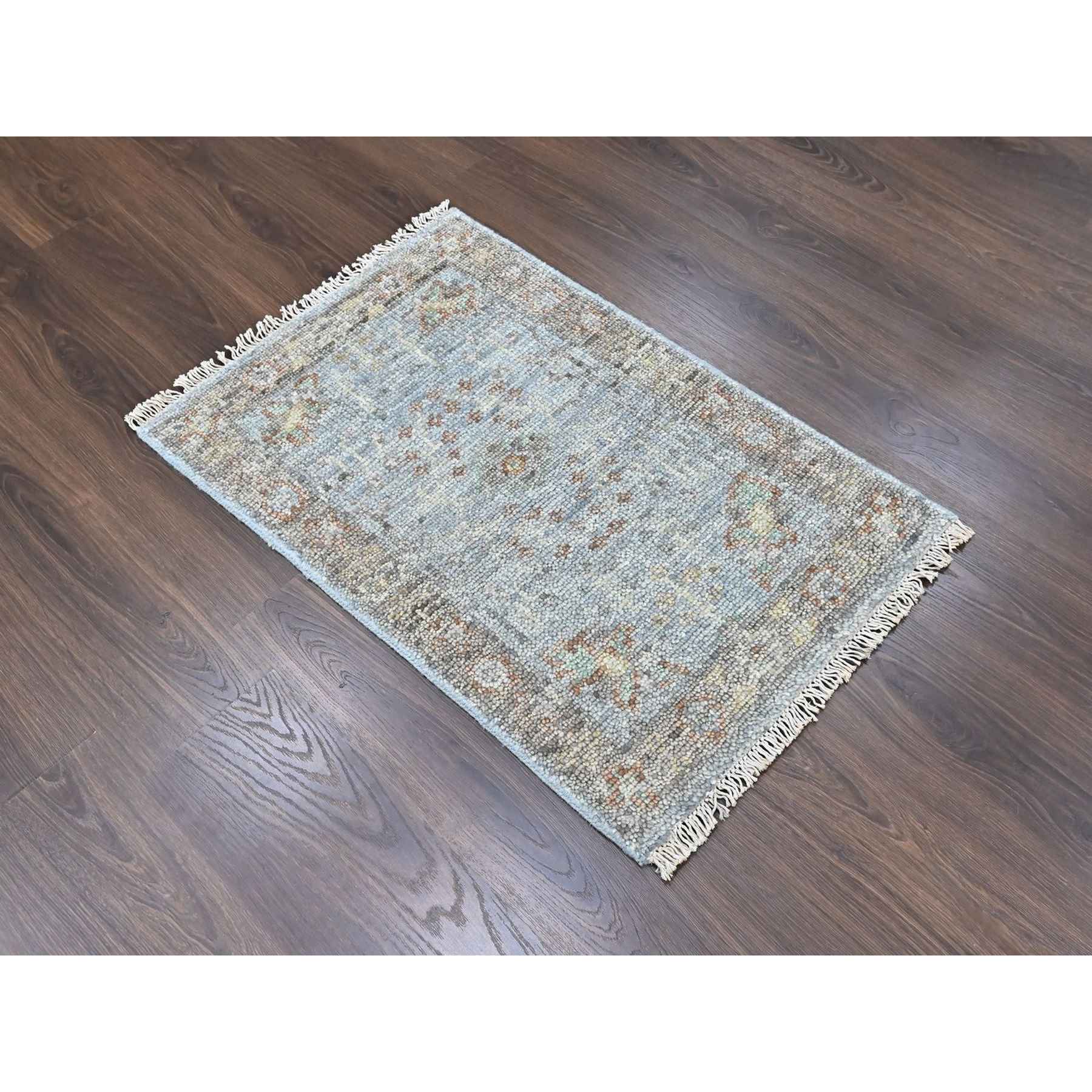 Oushak-And-Peshawar-Hand-Knotted-Rug-52450