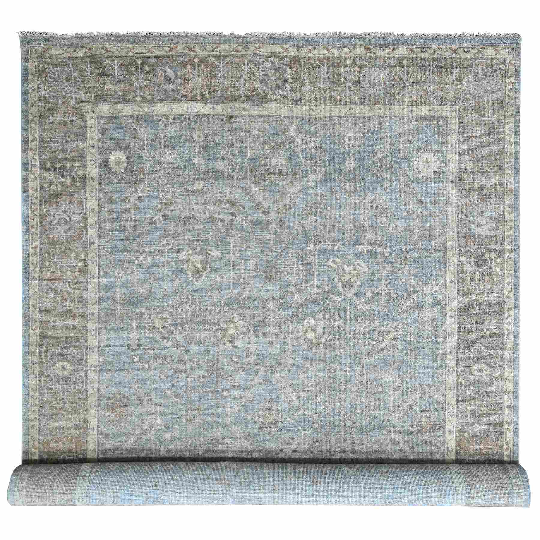 Oushak-And-Peshawar-Hand-Knotted-Rug-52460