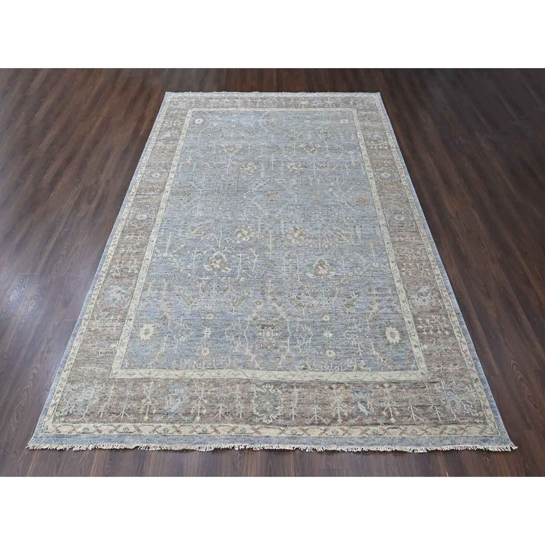 Oushak-And-Peshawar-Hand-Knotted-Rug-52460