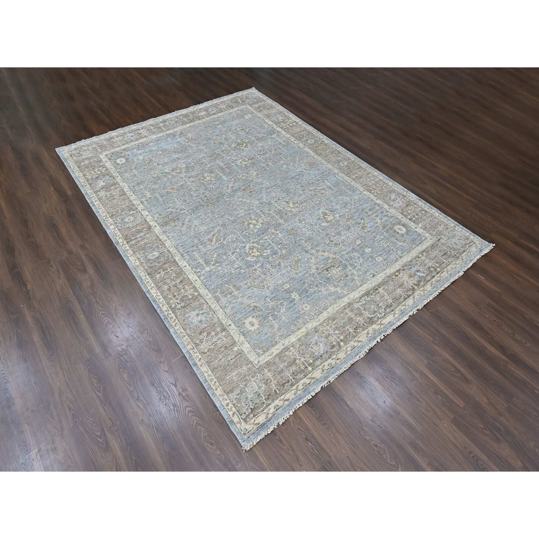Oushak-And-Peshawar-Hand-Knotted-Rug-52460