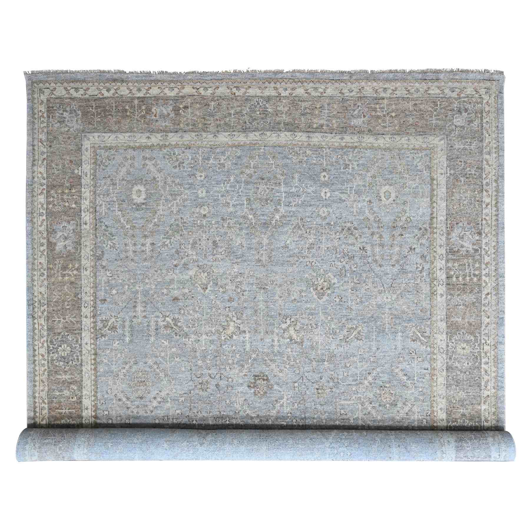 Oushak-And-Peshawar-Hand-Knotted-Rug-52465
