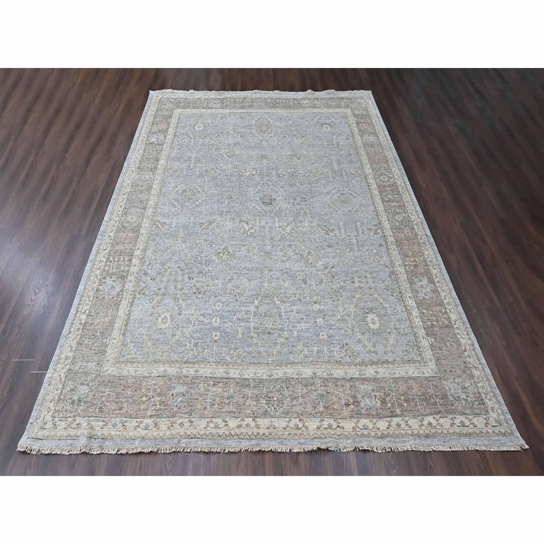 Oushak-And-Peshawar-Hand-Knotted-Rug-52465
