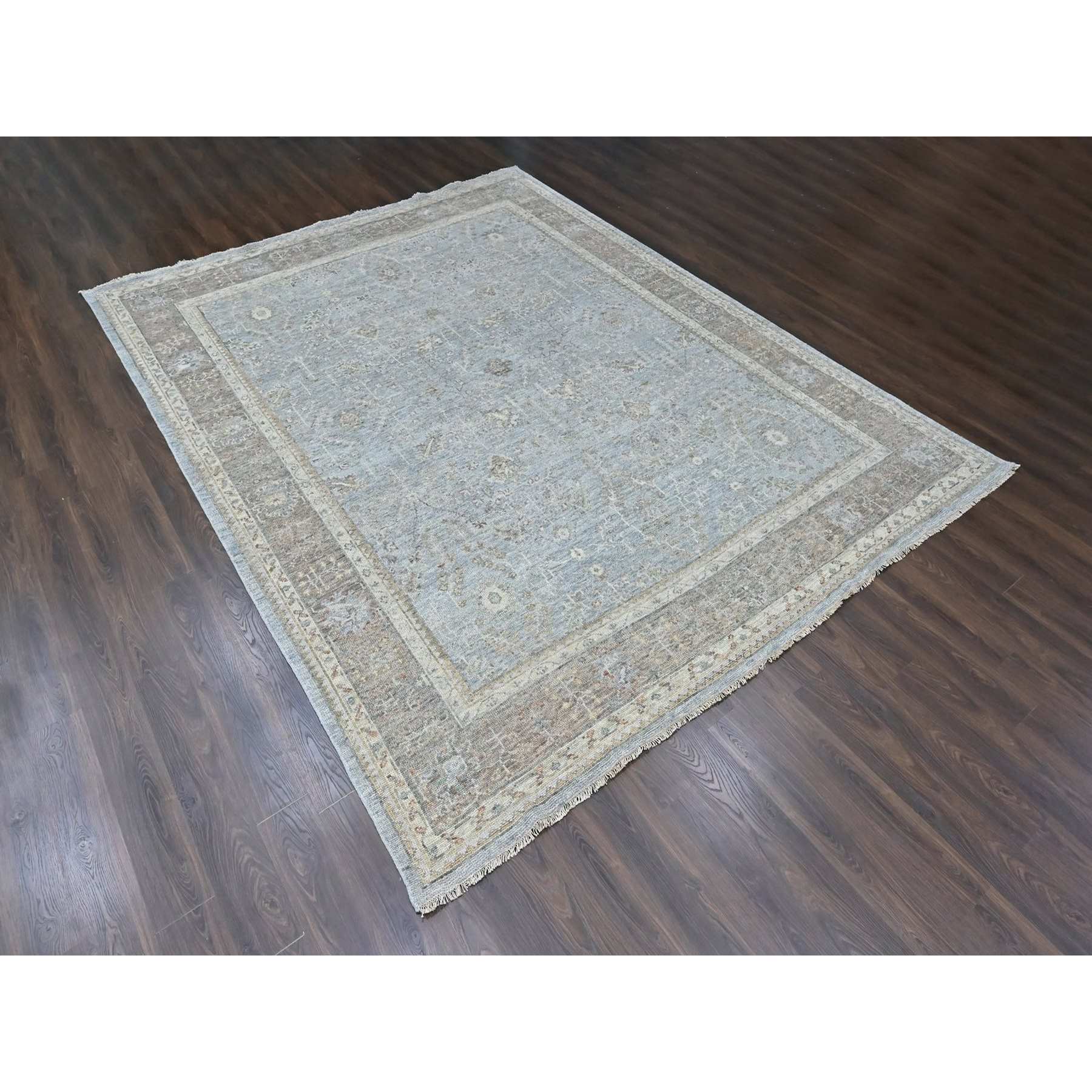 Oushak-And-Peshawar-Hand-Knotted-Rug-52465