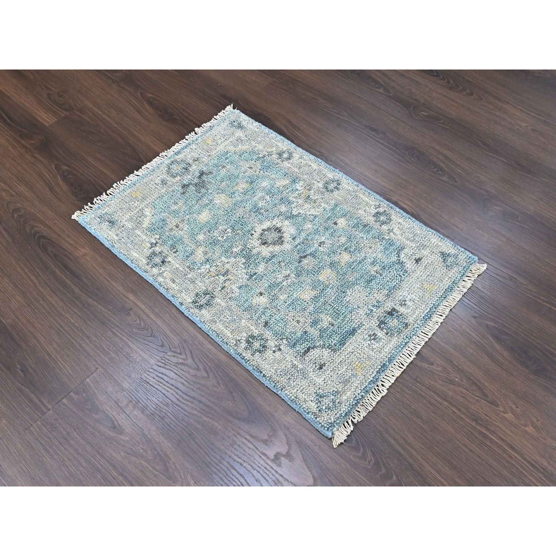 Oushak-And-Peshawar-Hand-Knotted-Rug-52475