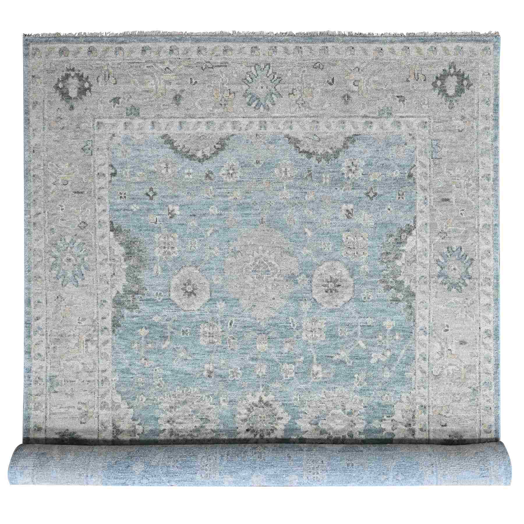 Oushak-And-Peshawar-Hand-Knotted-Rug-52480
