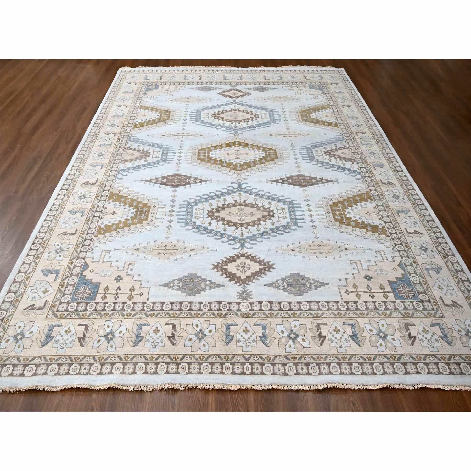 Tribal-Geometric-Hand-Knotted-Rug-50390