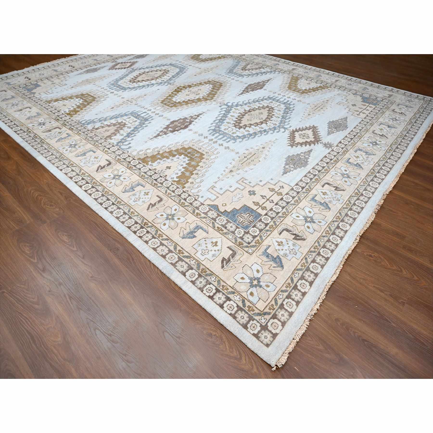 Tribal-Geometric-Hand-Knotted-Rug-50390