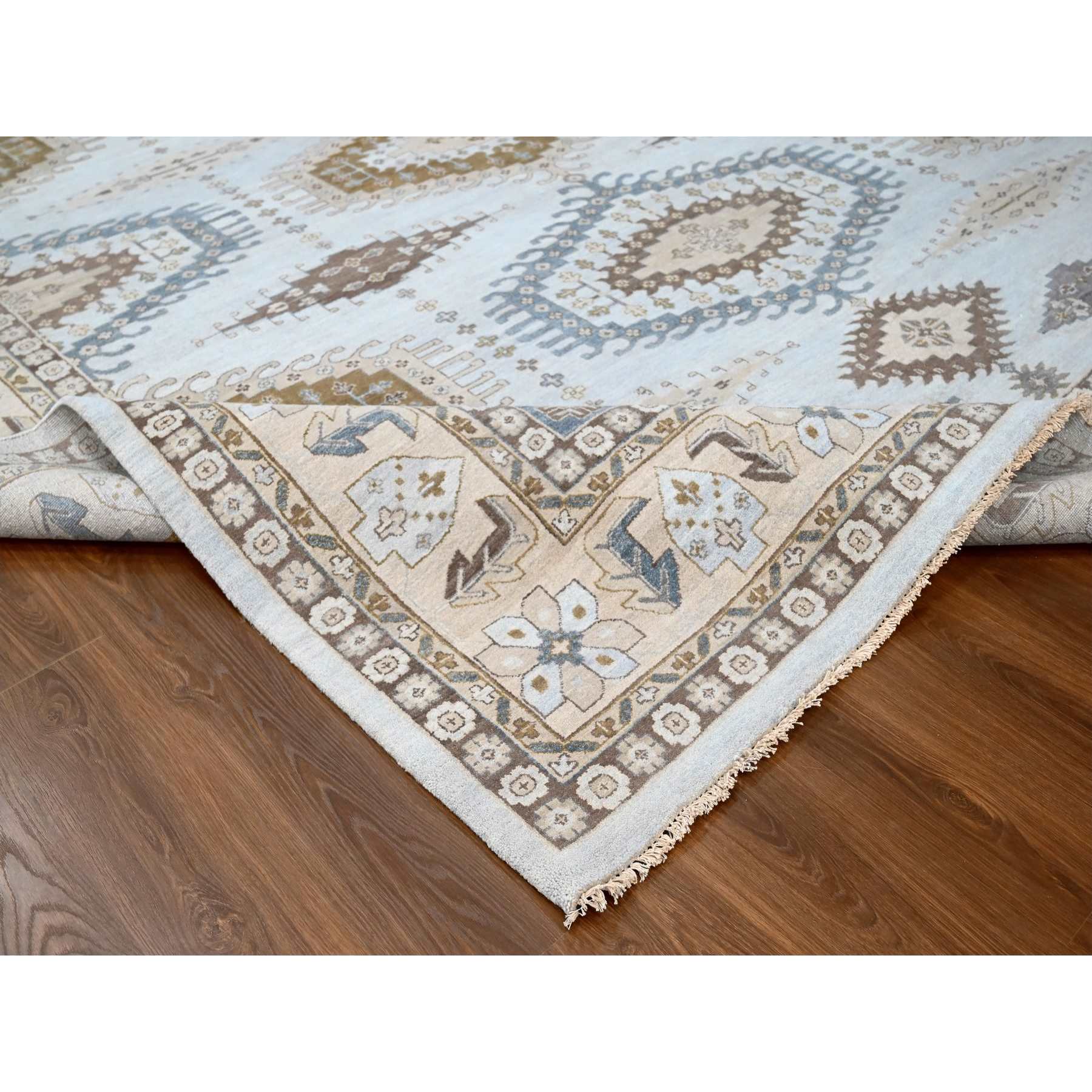 Tribal-Geometric-Hand-Knotted-Rug-50390