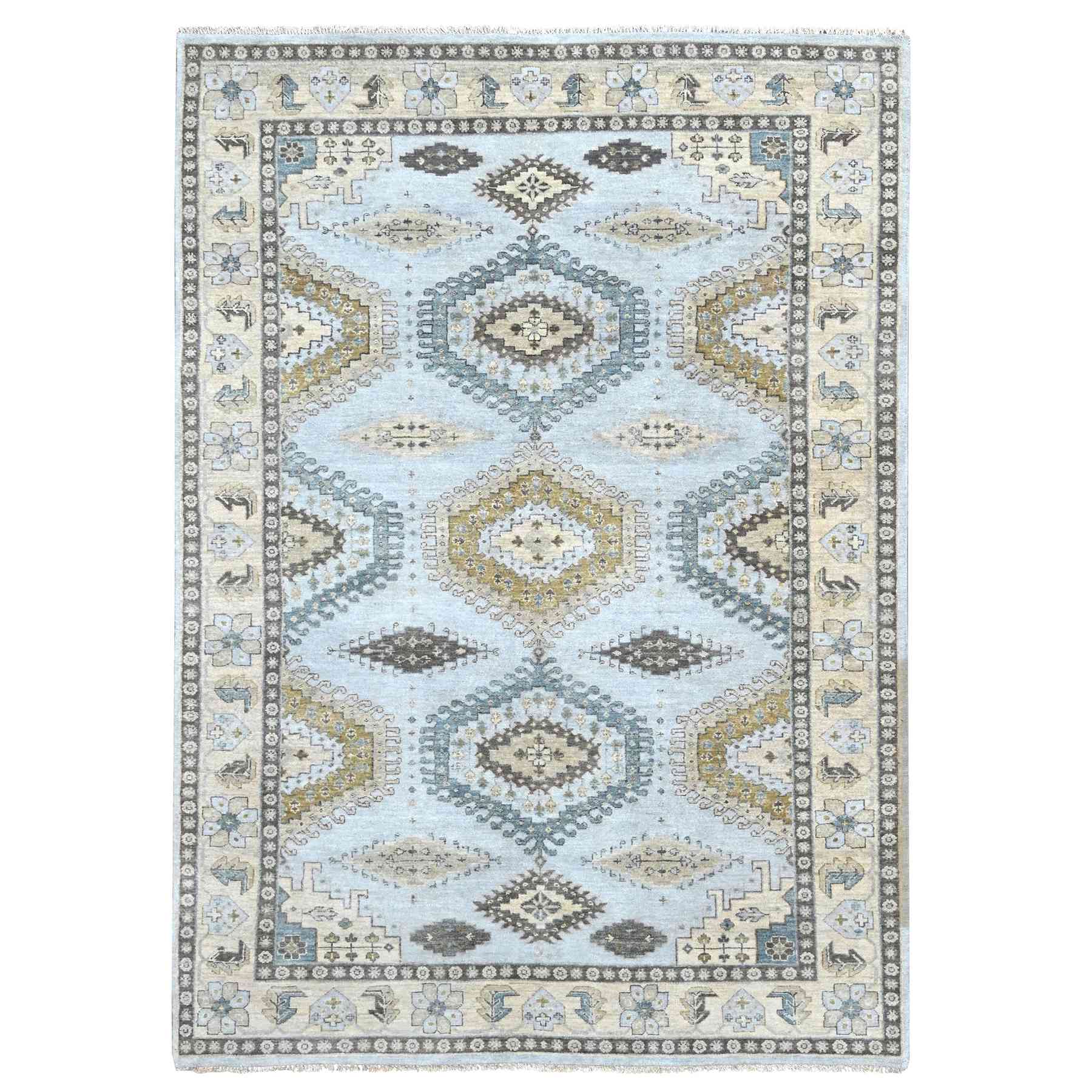 Tribal-Geometric-Hand-Knotted-Rug-50955