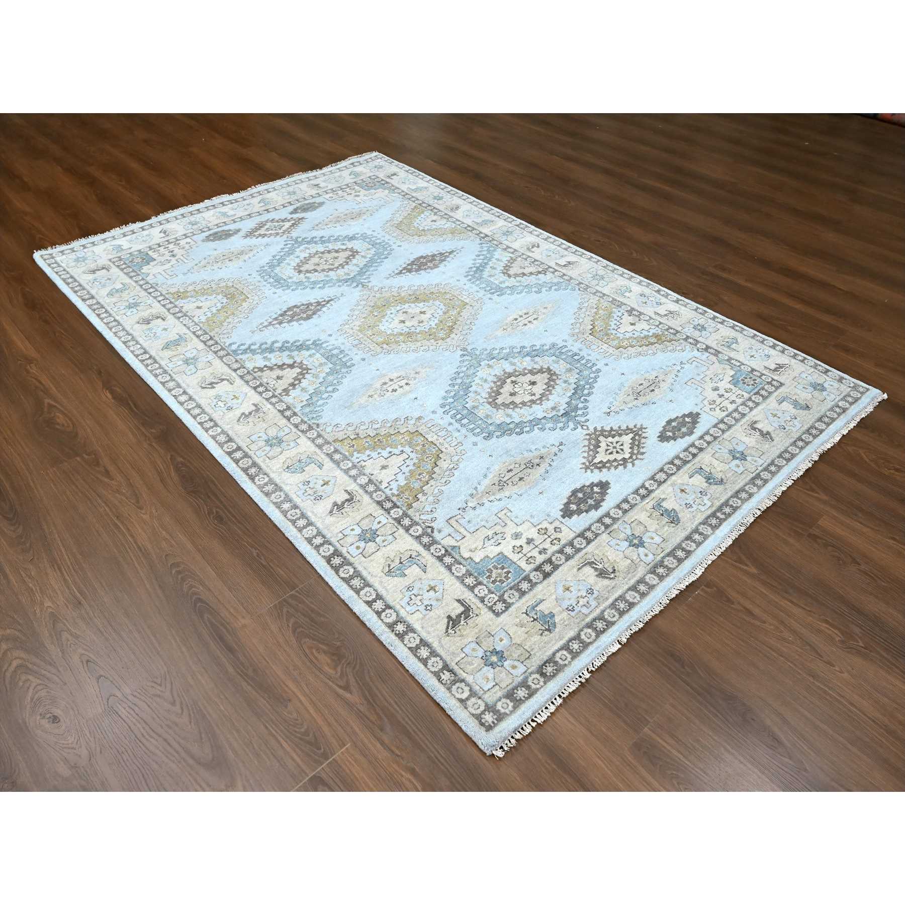 Tribal-Geometric-Hand-Knotted-Rug-50955