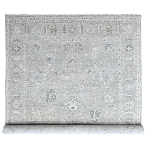 Spanish Gray, Supple Collection, Oushak All Over Design, Hand Knotted, Luxurious Wool, Vegetable Dyes, XL, Oversized, Oriental 