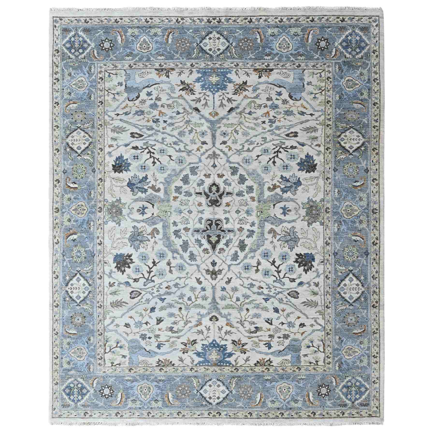 Oushak-And-Peshawar-Hand-Knotted-Rug-52650