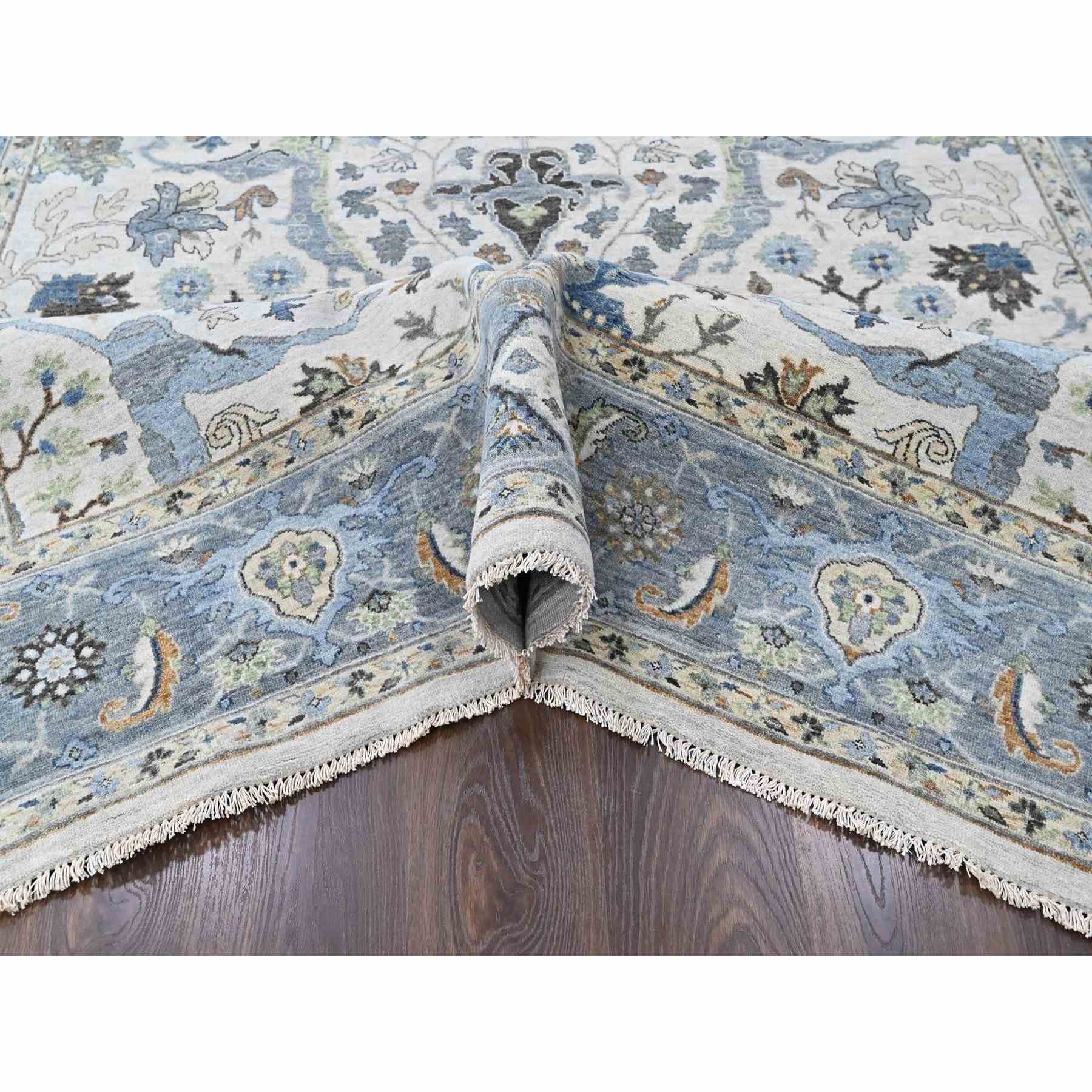 Oushak-And-Peshawar-Hand-Knotted-Rug-52650