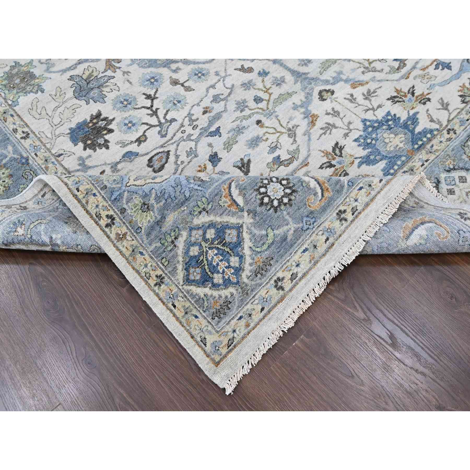 Oushak-And-Peshawar-Hand-Knotted-Rug-52650