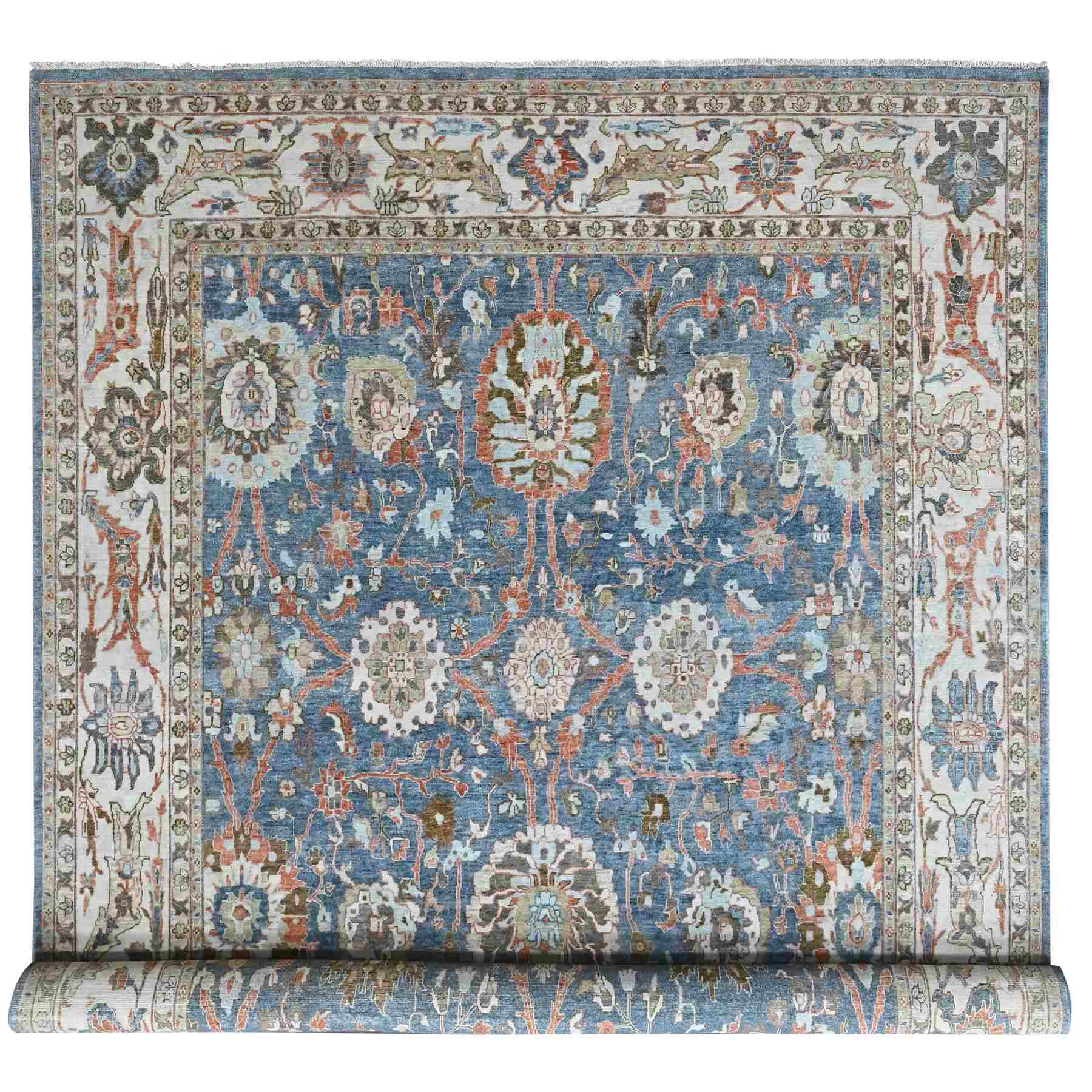 Oushak-And-Peshawar-Hand-Knotted-Rug-52655