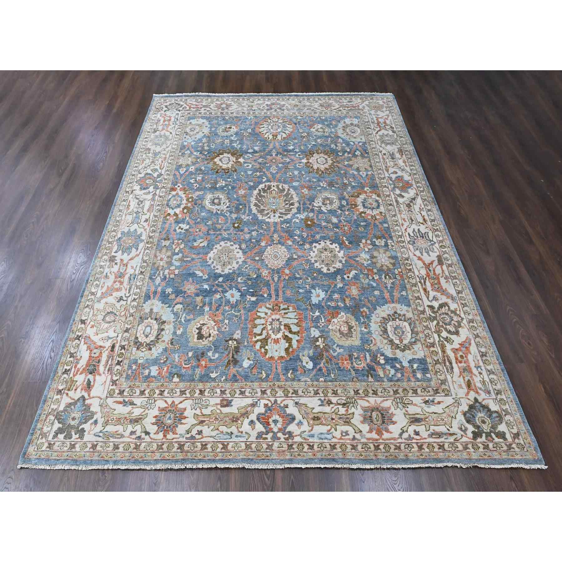 Oushak-And-Peshawar-Hand-Knotted-Rug-52655