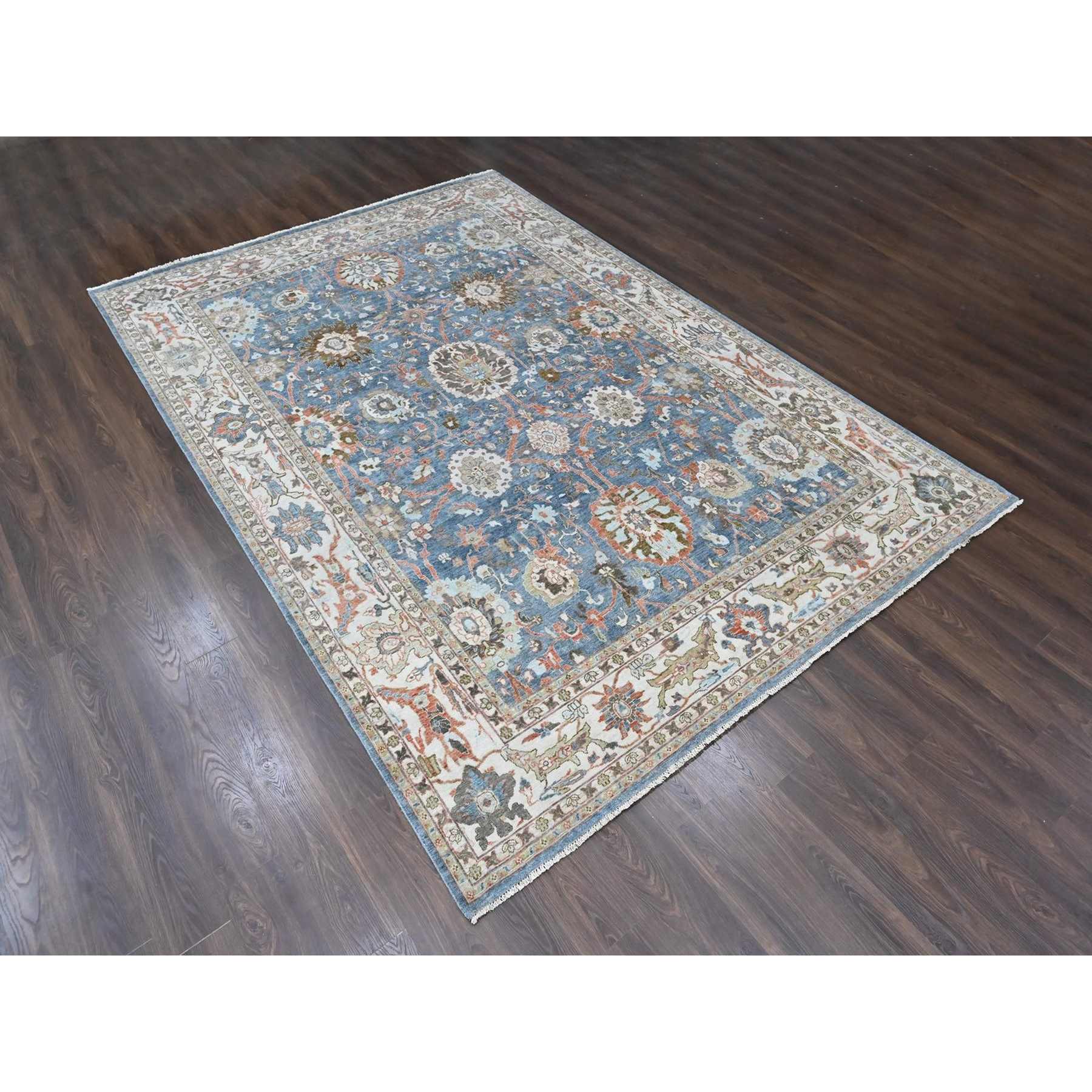 Oushak-And-Peshawar-Hand-Knotted-Rug-52655