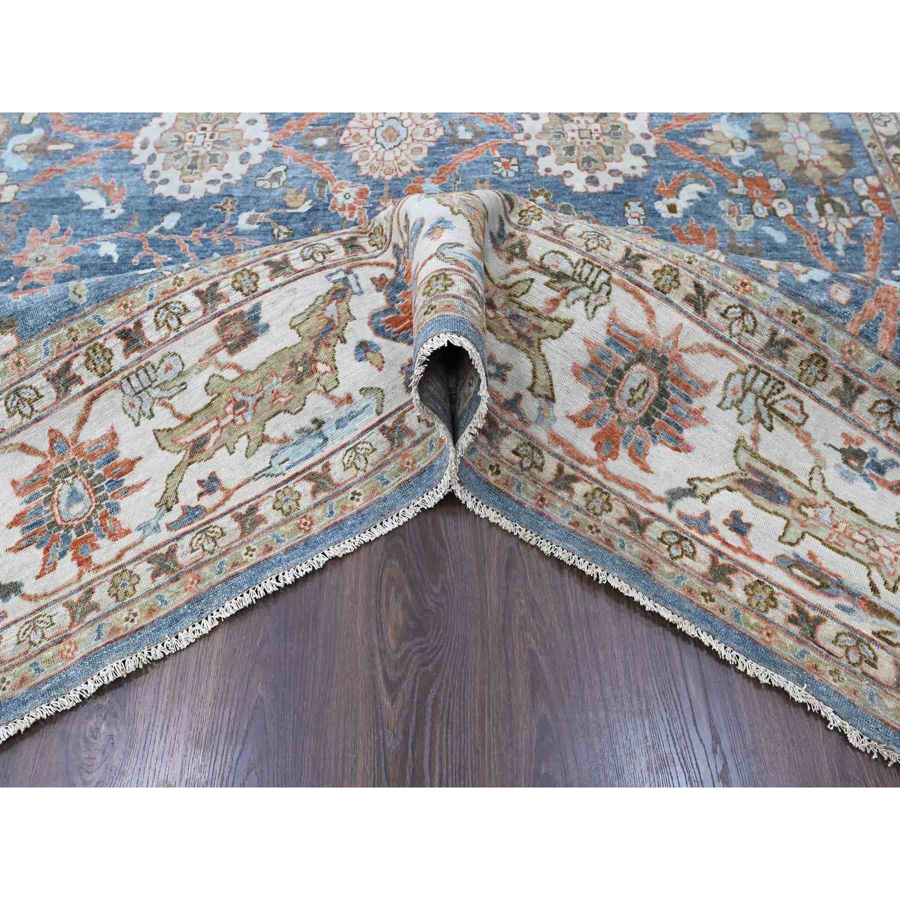 Oushak-And-Peshawar-Hand-Knotted-Rug-52655
