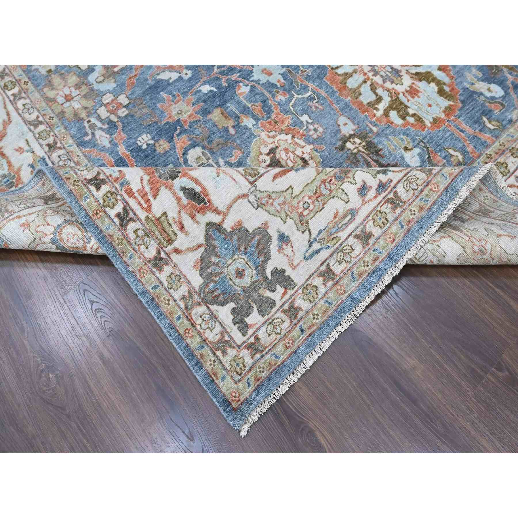 Oushak-And-Peshawar-Hand-Knotted-Rug-52655