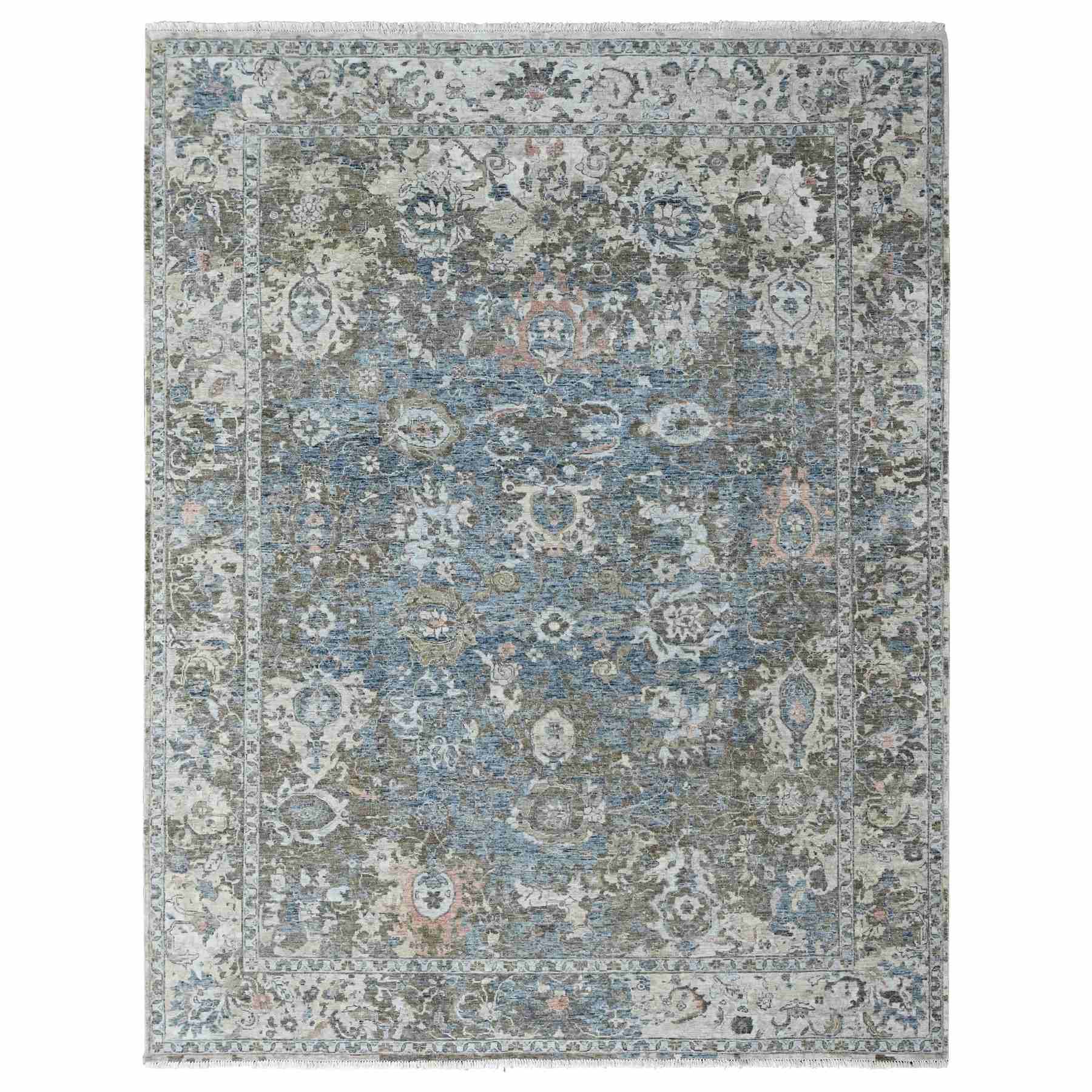 Oushak-And-Peshawar-Hand-Knotted-Rug-52665