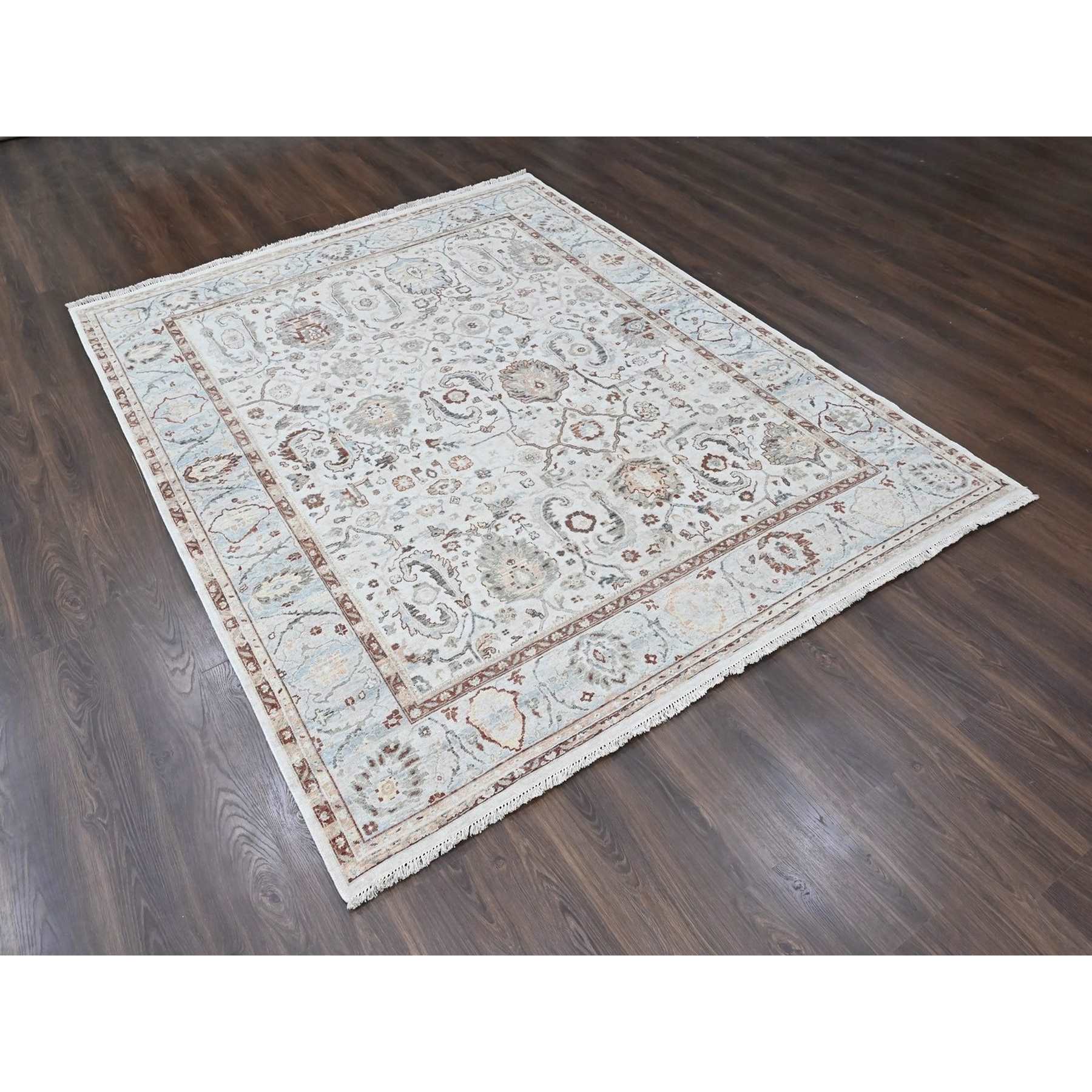 Oushak-And-Peshawar-Hand-Knotted-Rug-52670