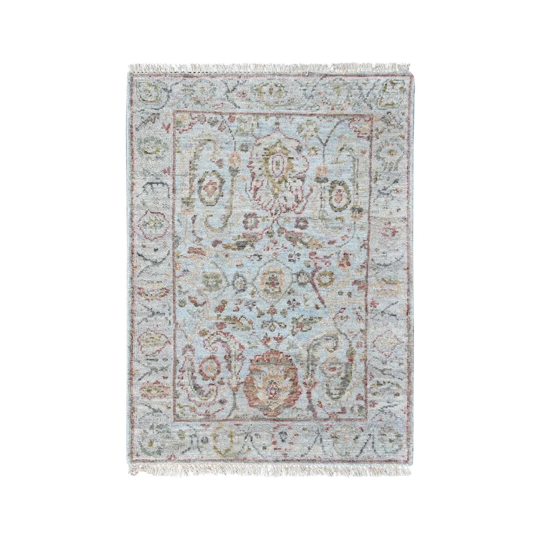 Oushak-And-Peshawar-Hand-Knotted-Rug-52675