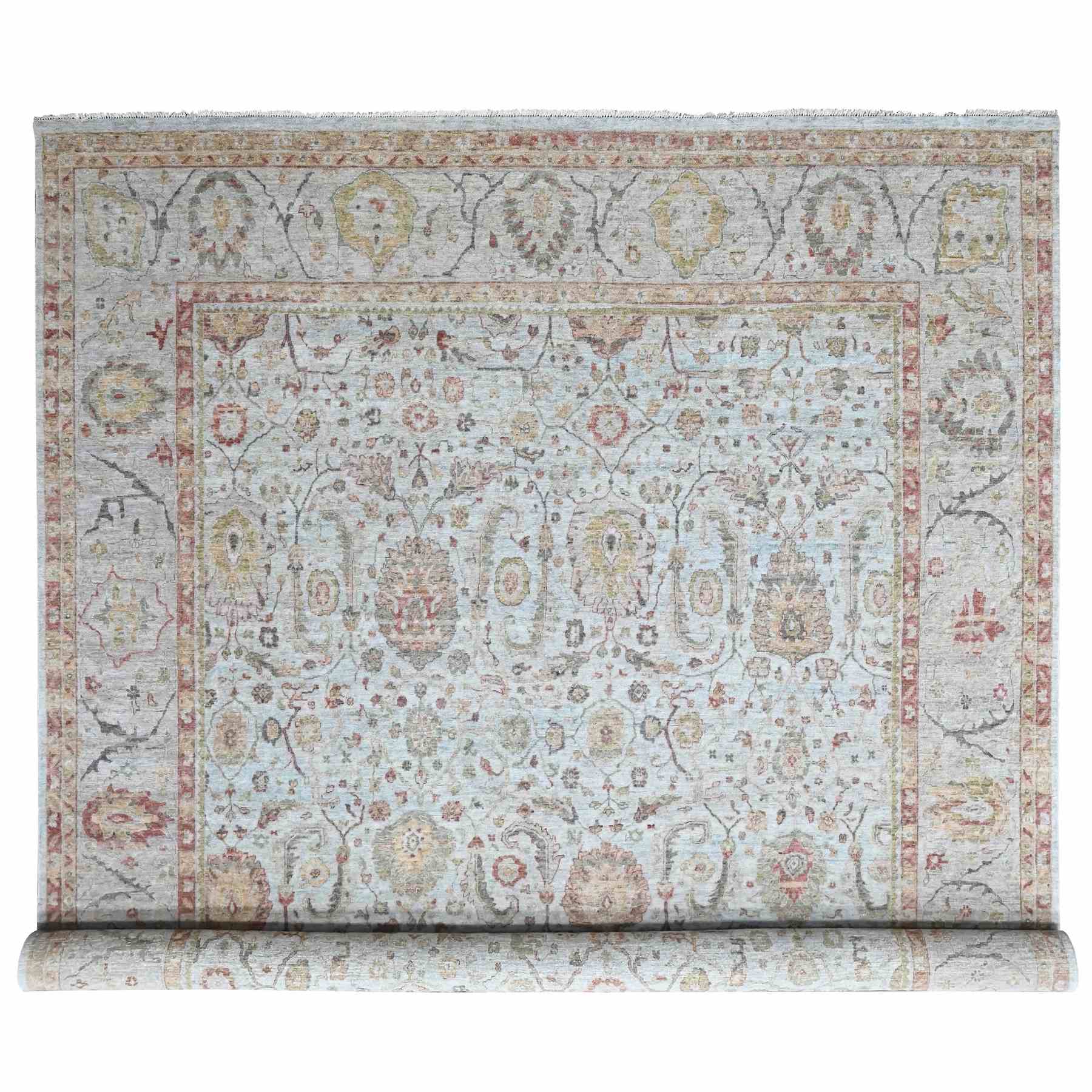 Oushak-And-Peshawar-Hand-Knotted-Rug-52680