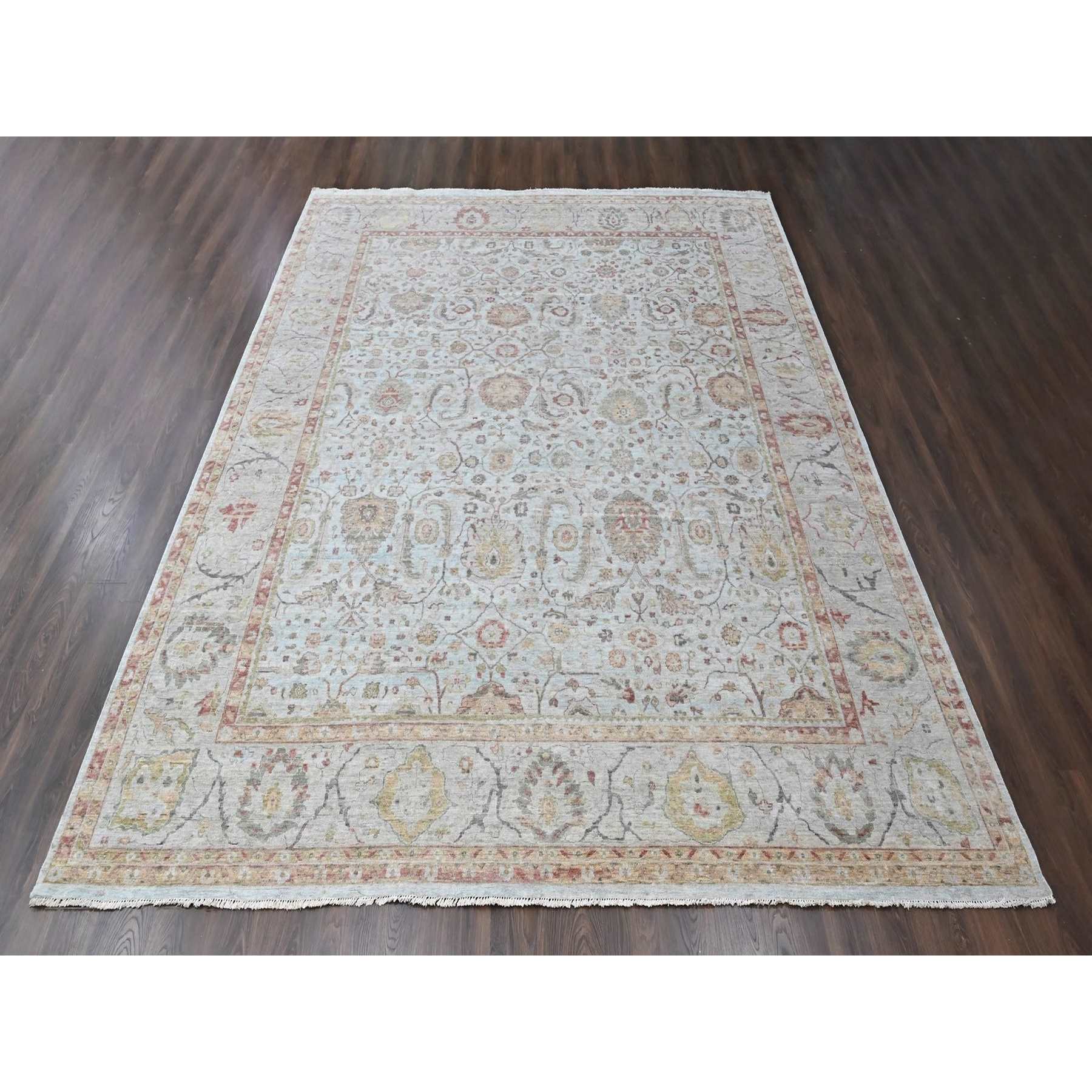 Oushak-And-Peshawar-Hand-Knotted-Rug-52680