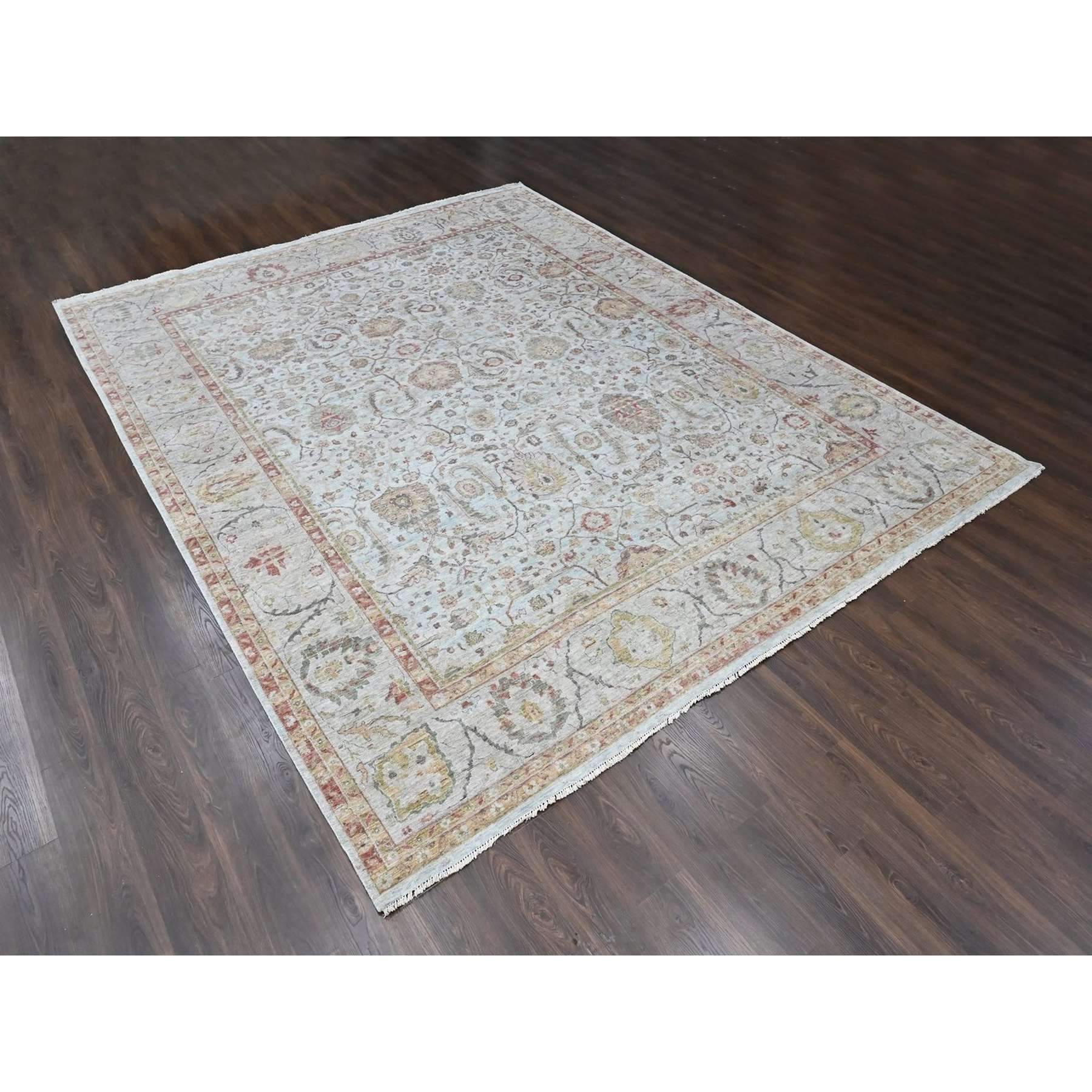 Oushak-And-Peshawar-Hand-Knotted-Rug-52680