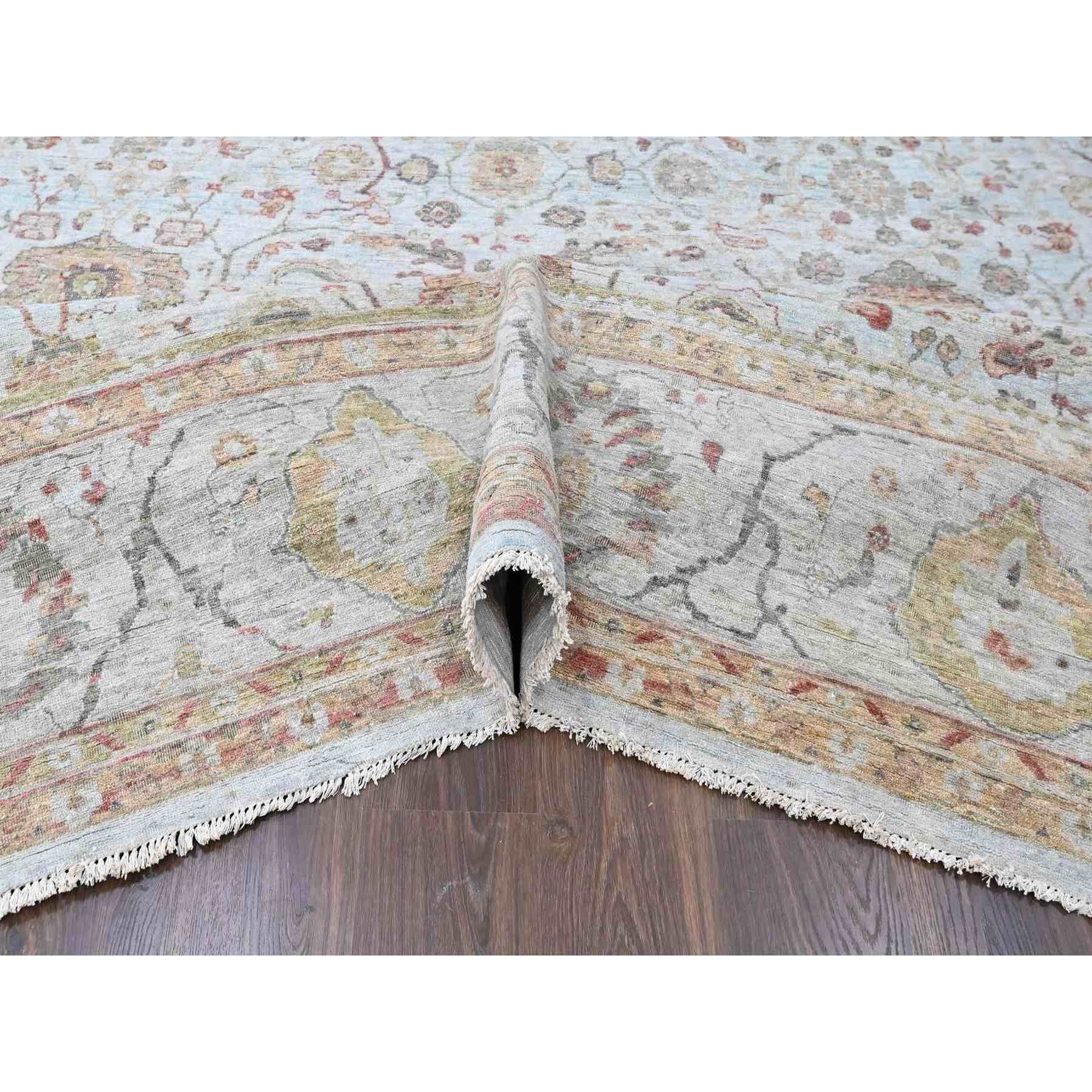 Oushak-And-Peshawar-Hand-Knotted-Rug-52680
