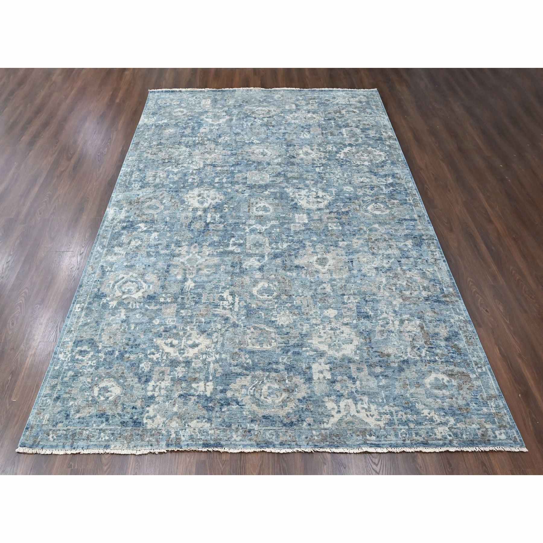 Oushak-And-Peshawar-Hand-Knotted-Rug-52690
