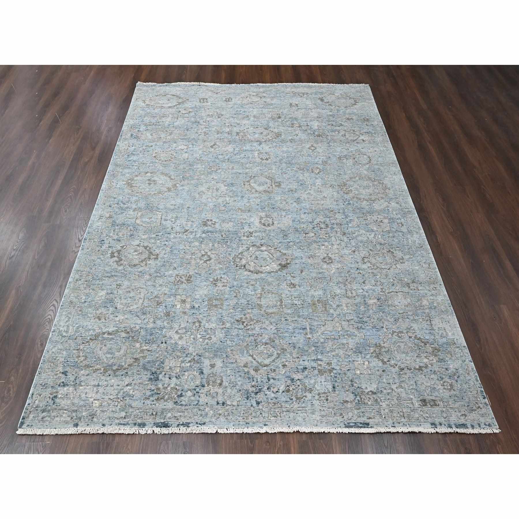 Oushak-And-Peshawar-Hand-Knotted-Rug-52695