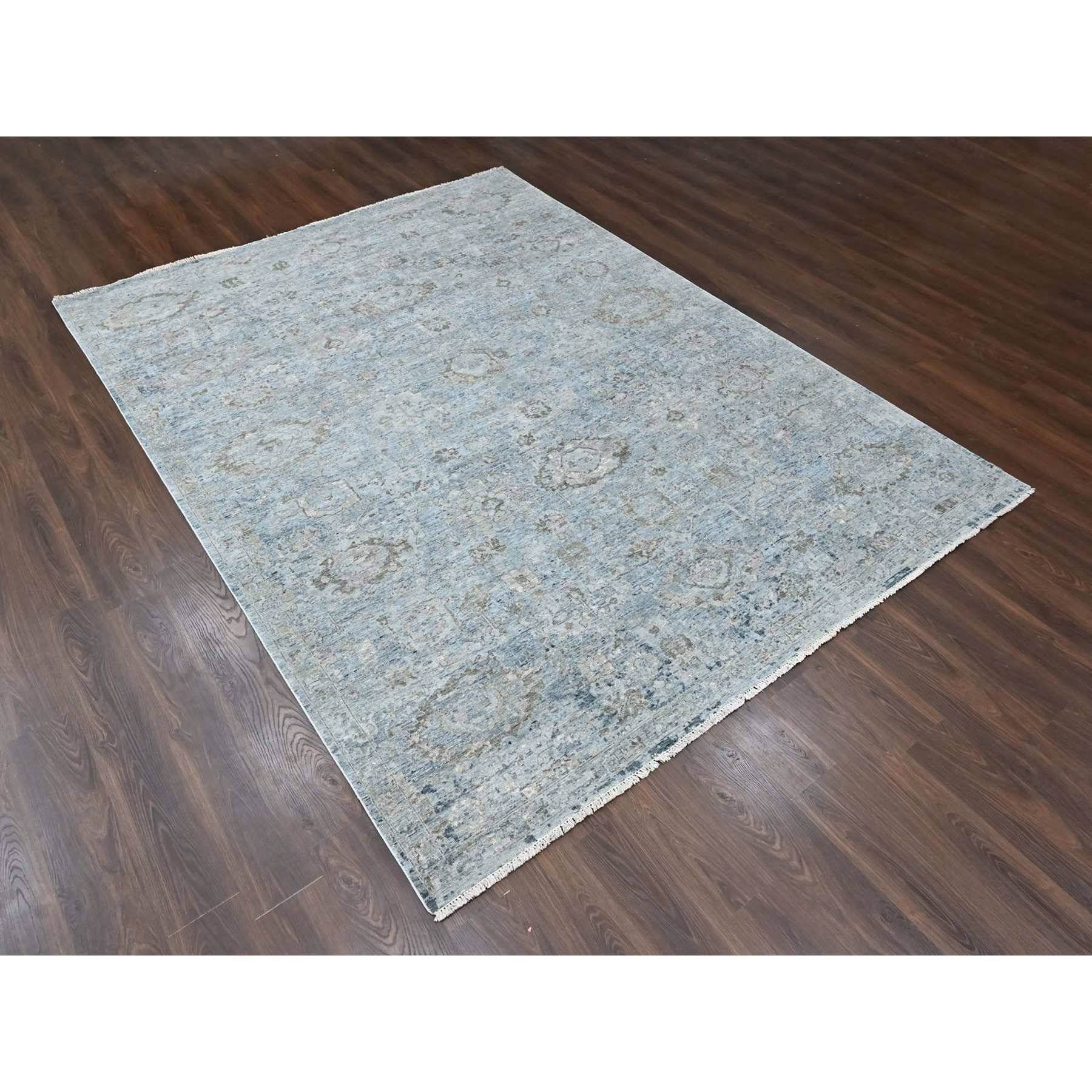 Oushak-And-Peshawar-Hand-Knotted-Rug-52695