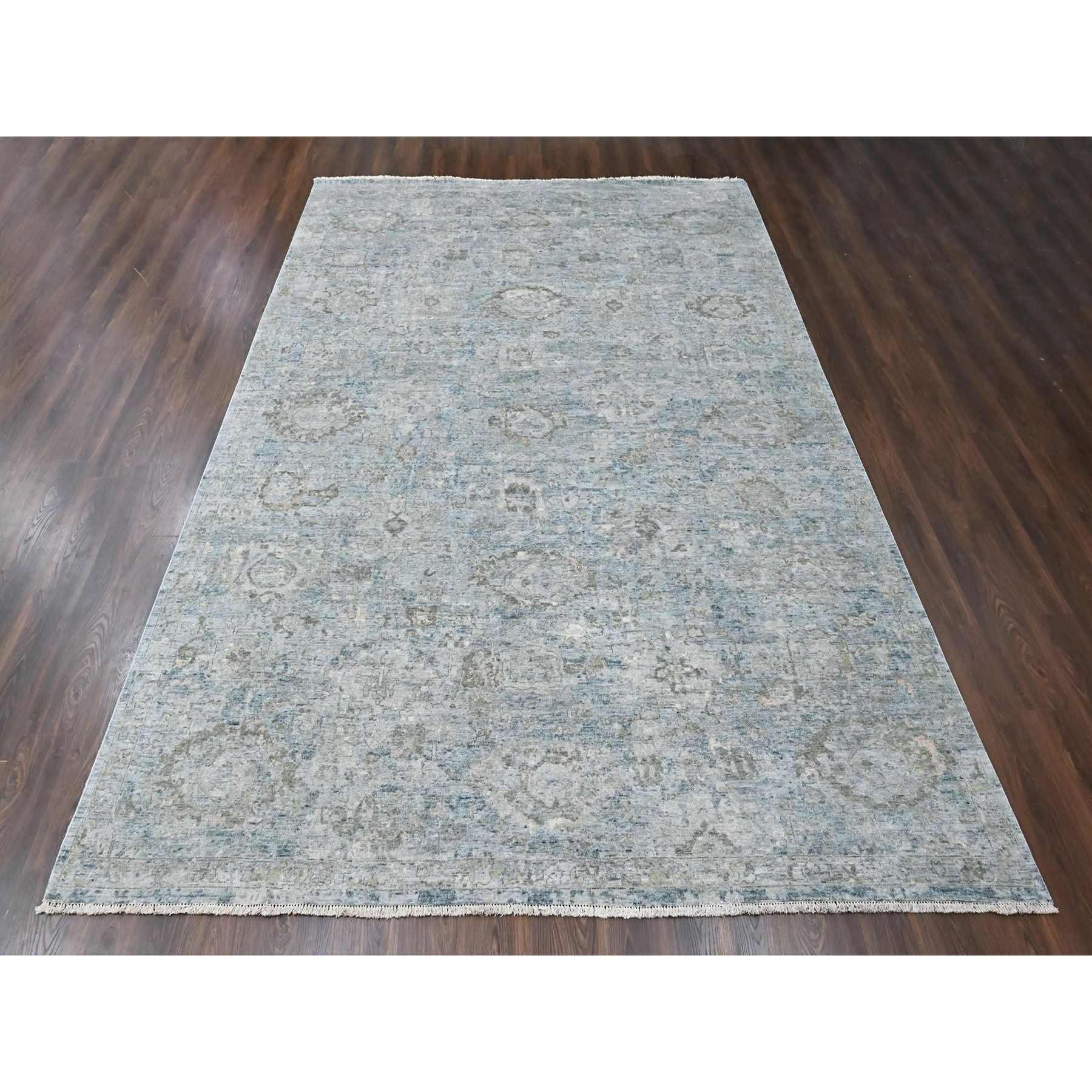Oushak-And-Peshawar-Hand-Knotted-Rug-52700