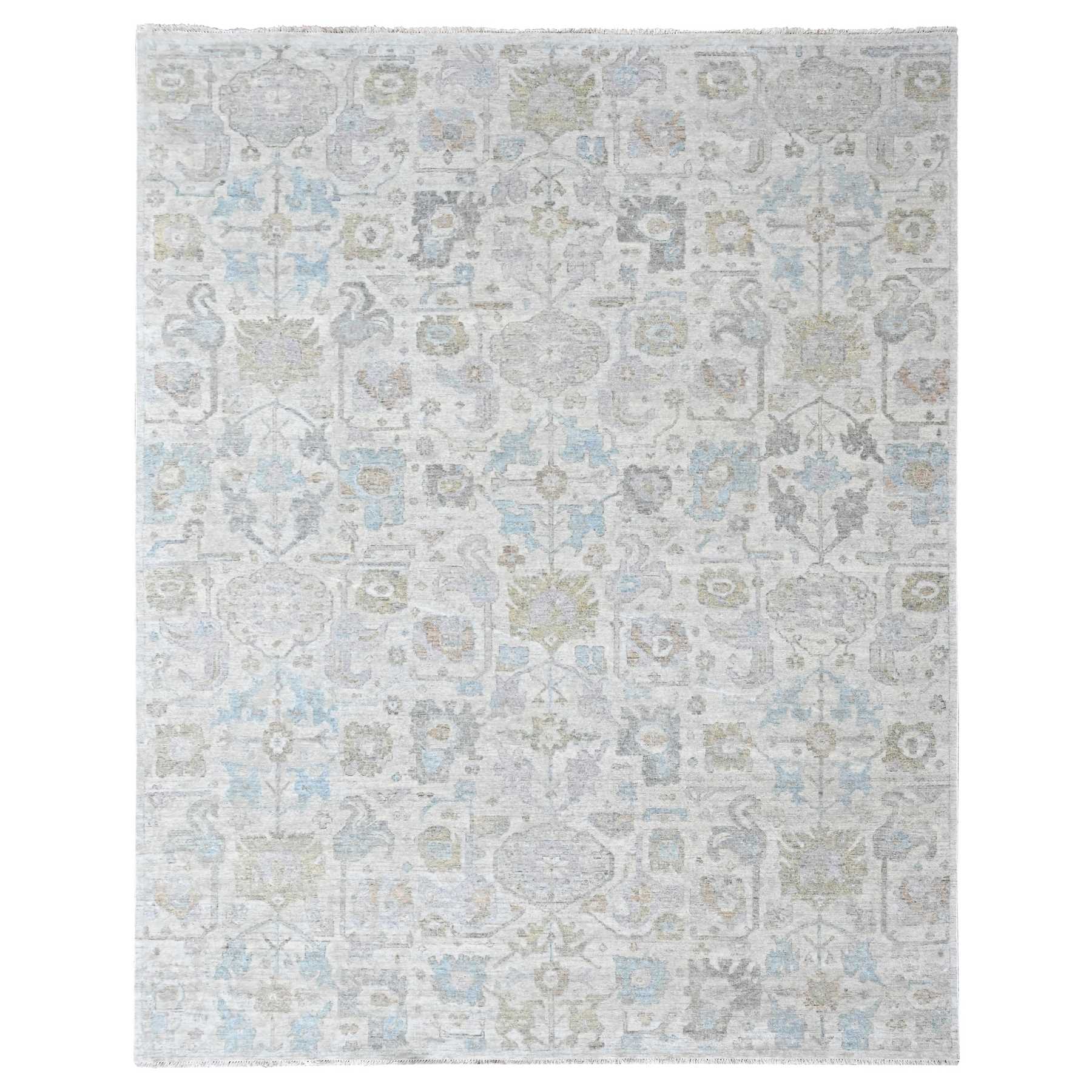 Oushak-And-Peshawar-Hand-Knotted-Rug-52705