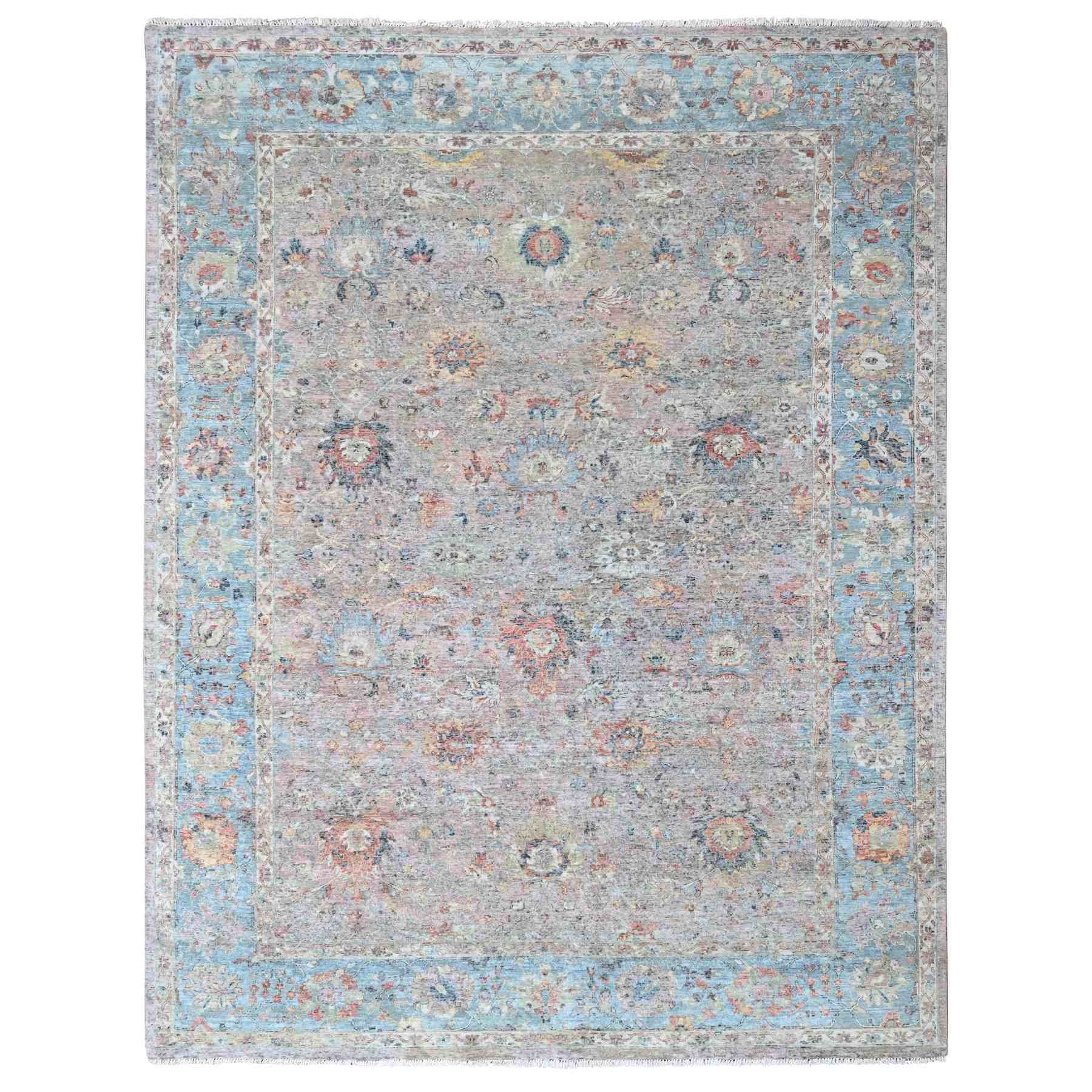 Oushak-And-Peshawar-Hand-Knotted-Rug-52710