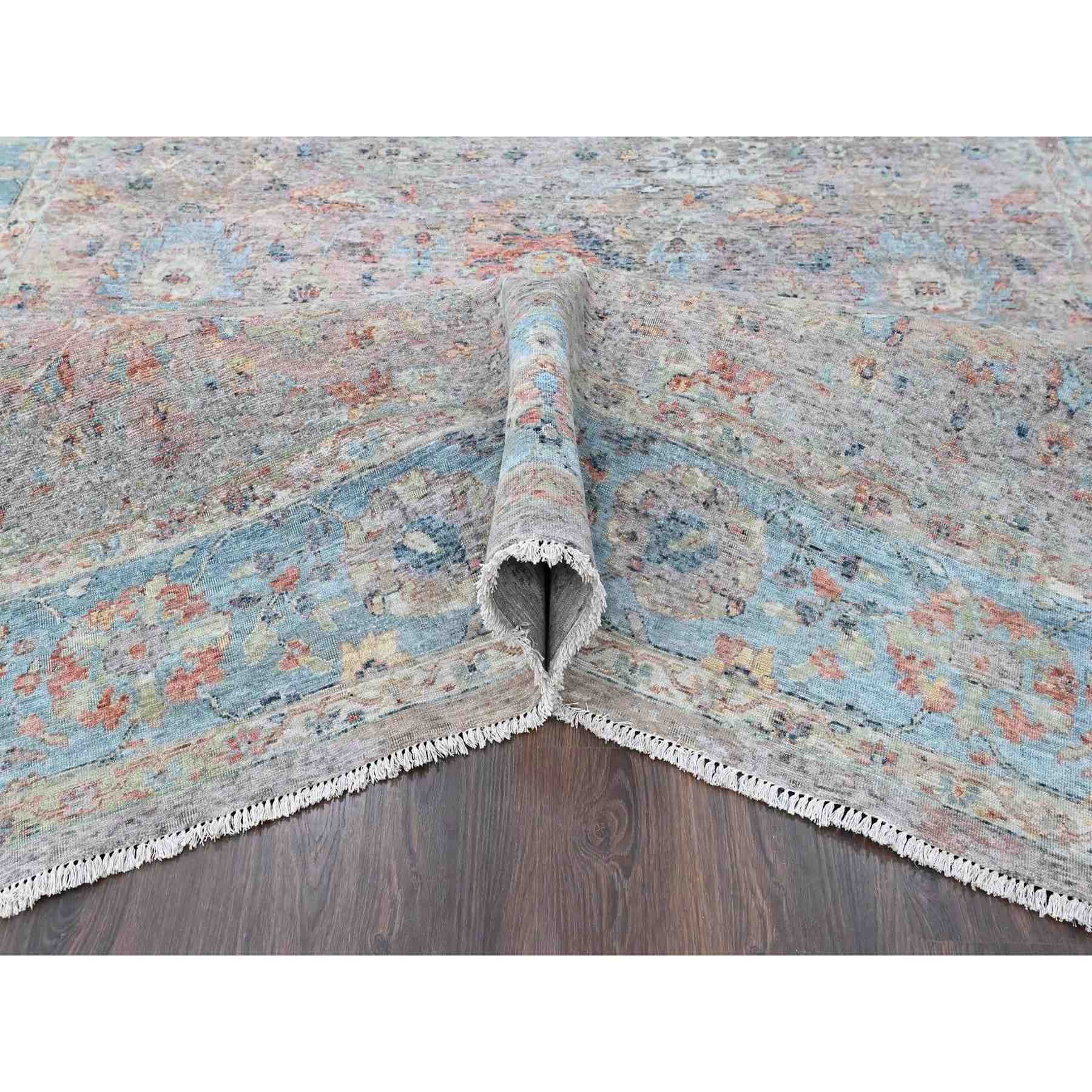 Oushak-And-Peshawar-Hand-Knotted-Rug-52710