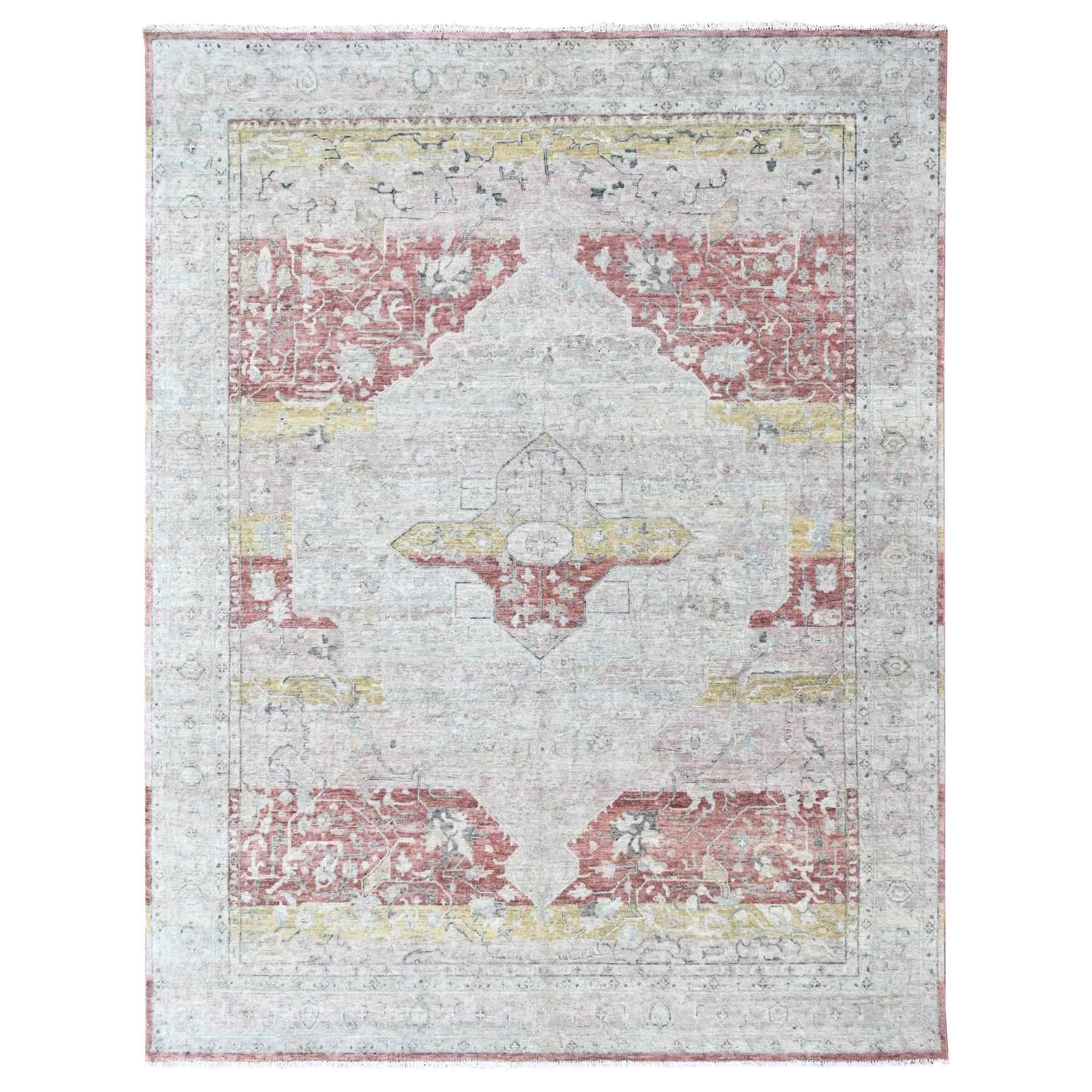 Oushak-And-Peshawar-Hand-Knotted-Rug-52775