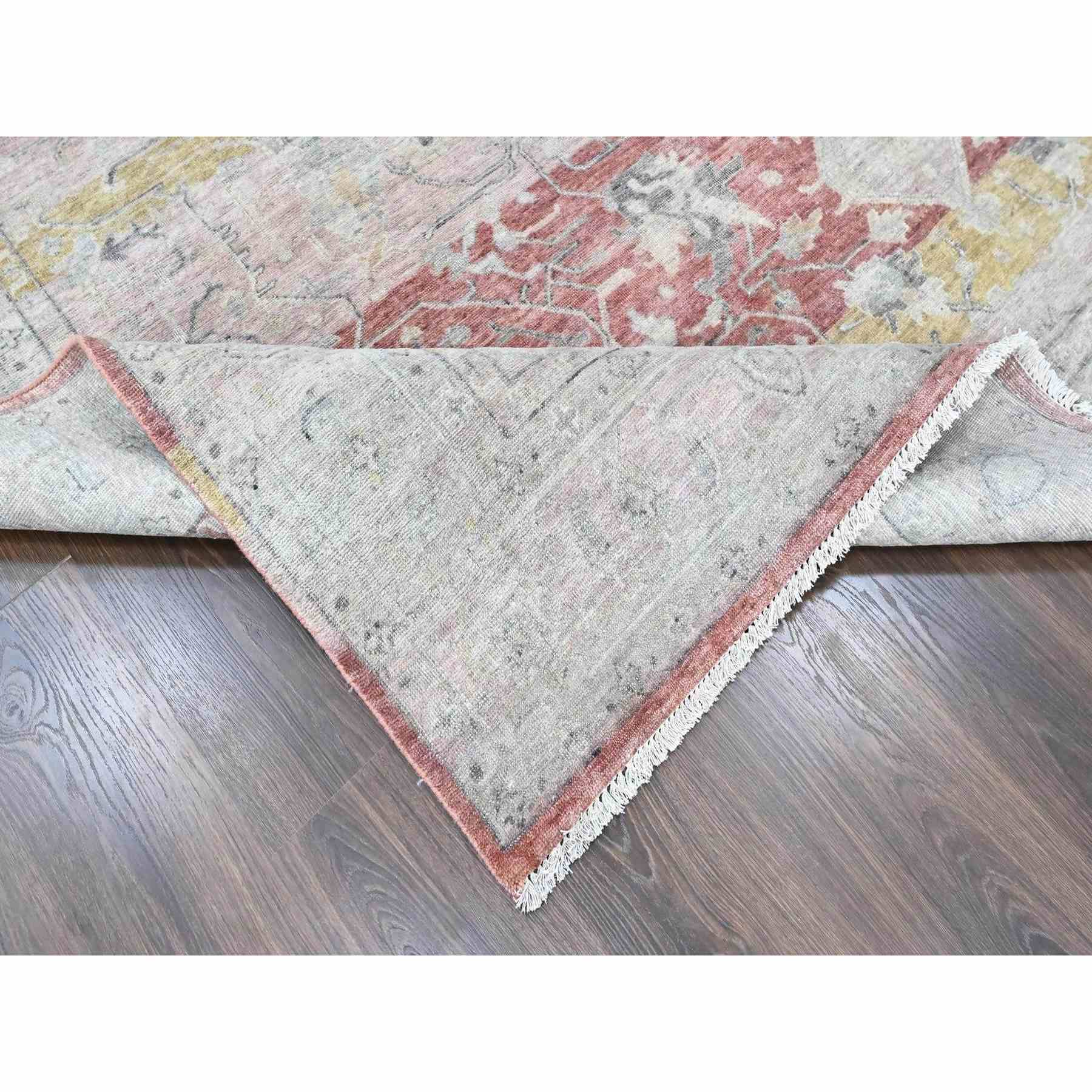 Oushak-And-Peshawar-Hand-Knotted-Rug-52775