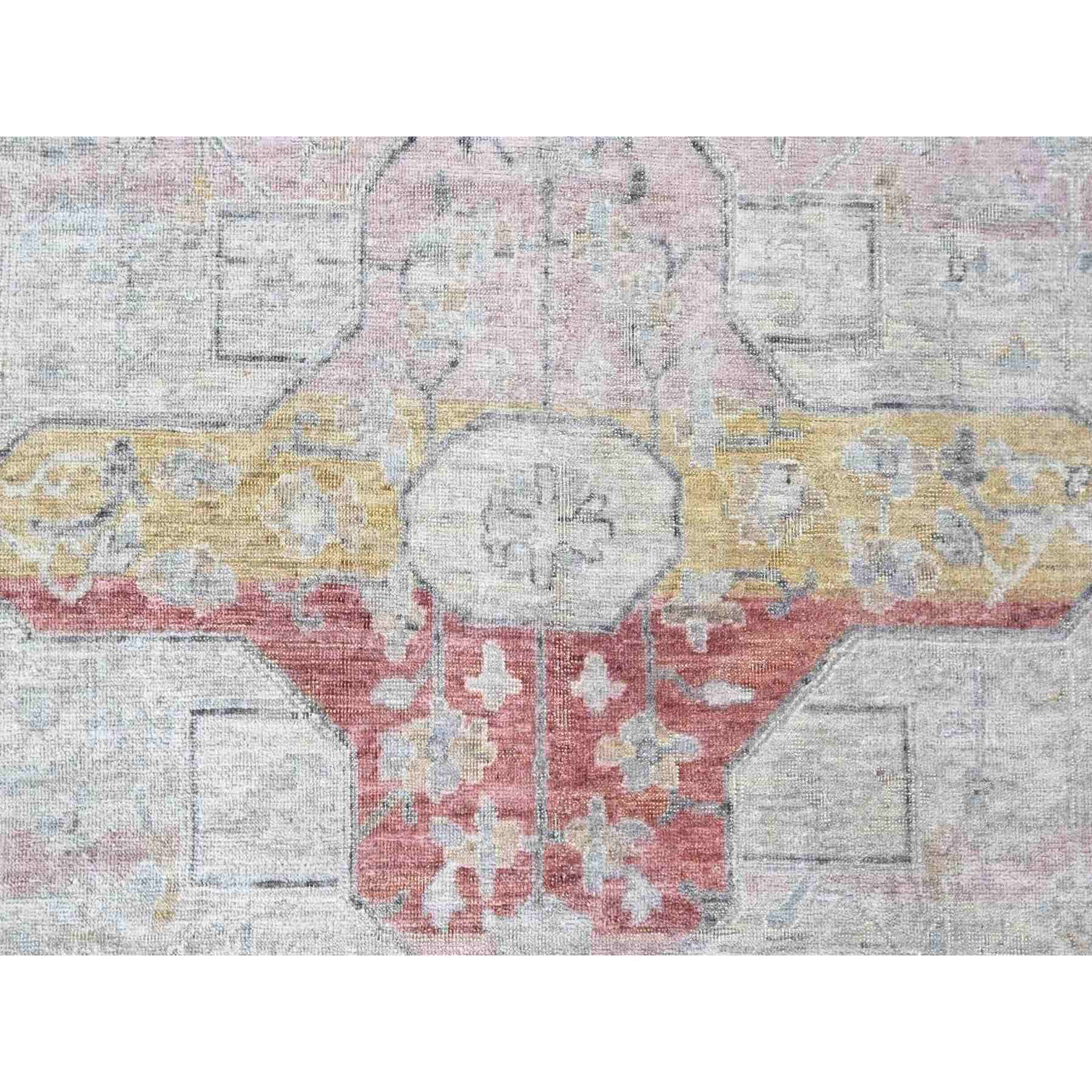 Oushak-And-Peshawar-Hand-Knotted-Rug-52775